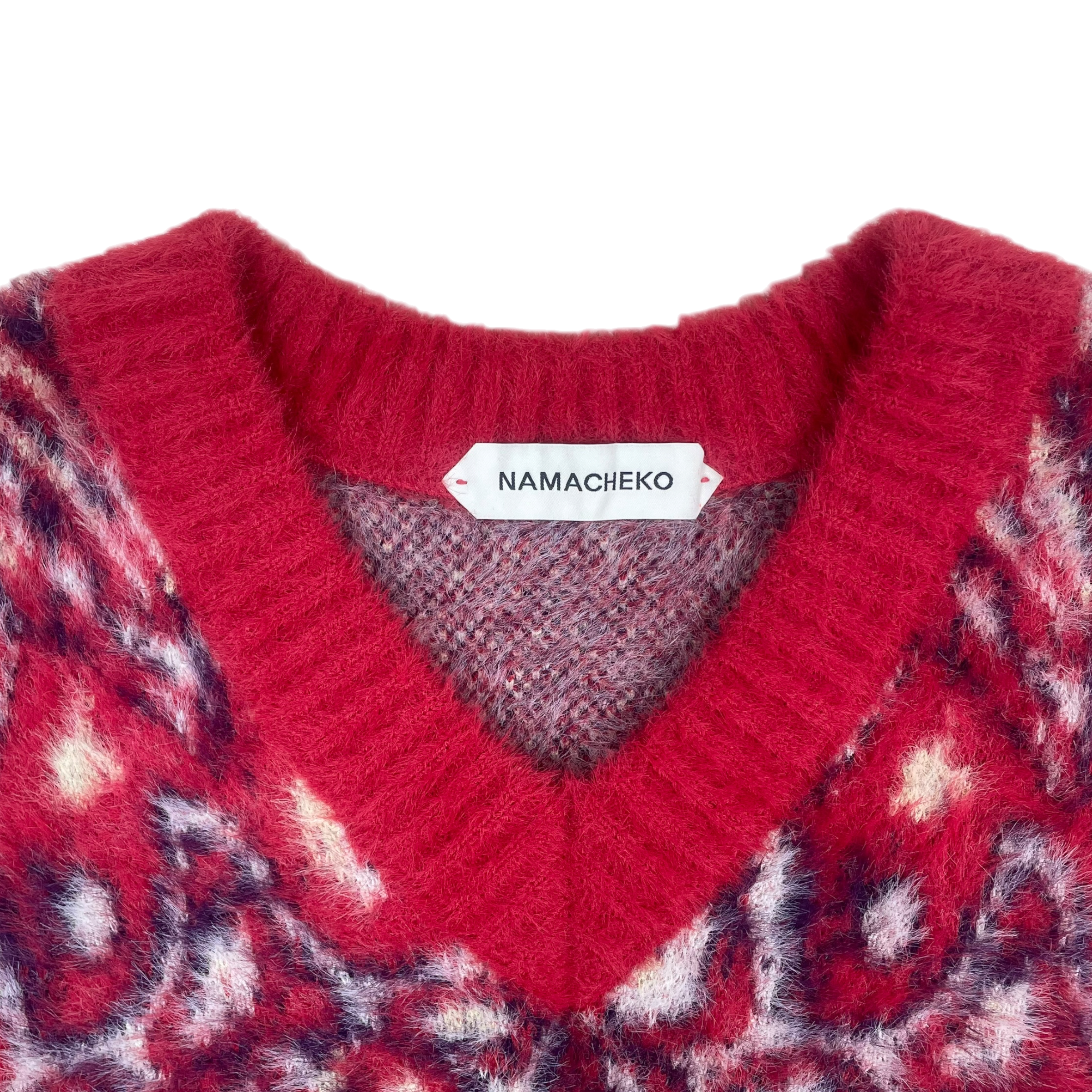 Namacheko Dalla Cropped Vest Aubergine Red (Size XL)