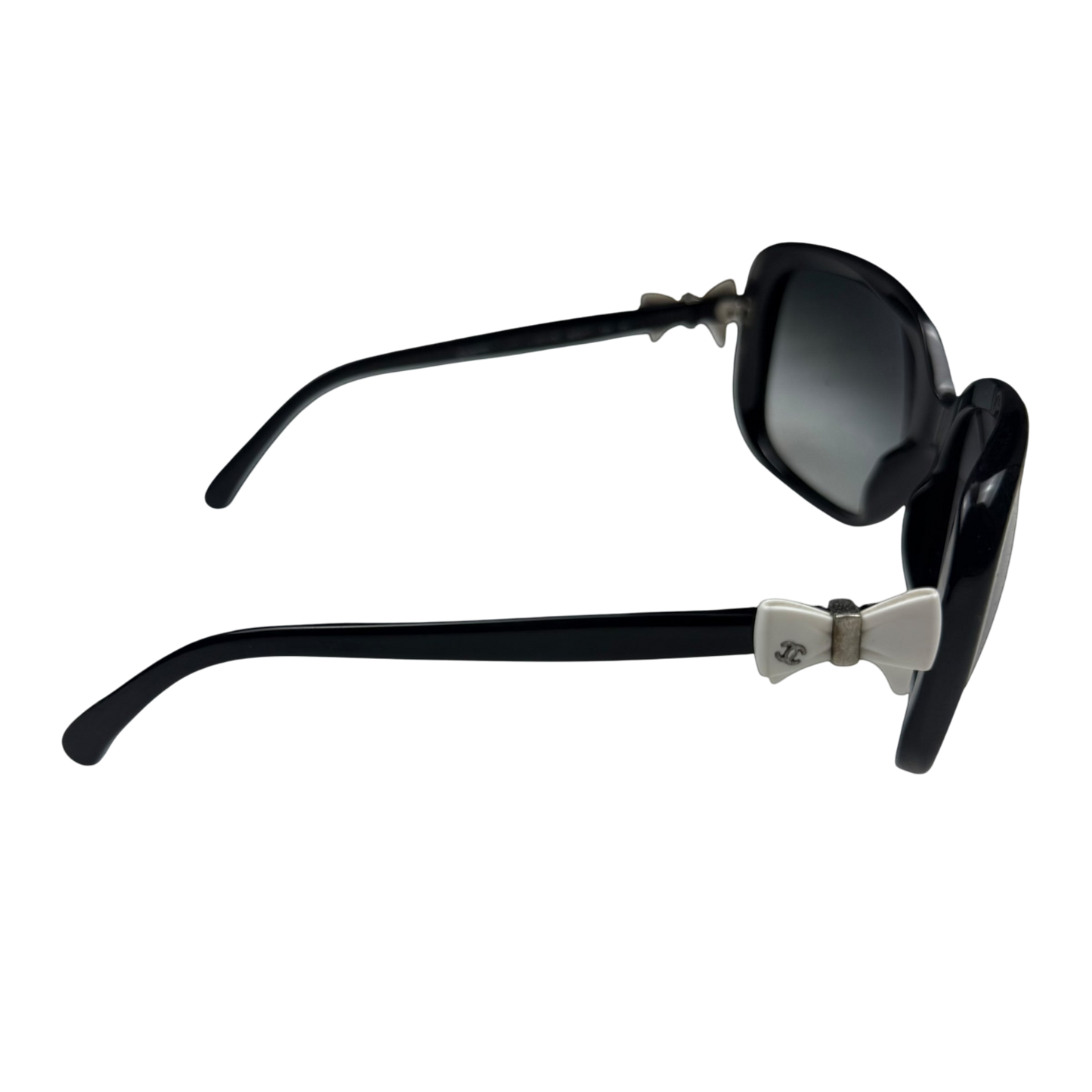 Chanel Bow Sunglasses Black/White