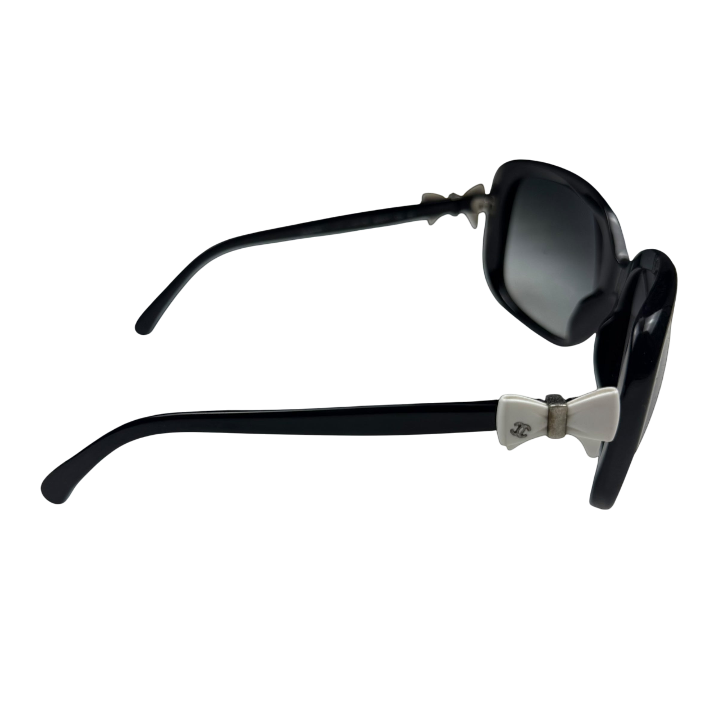 Chanel Bow Sunglasses Black/White