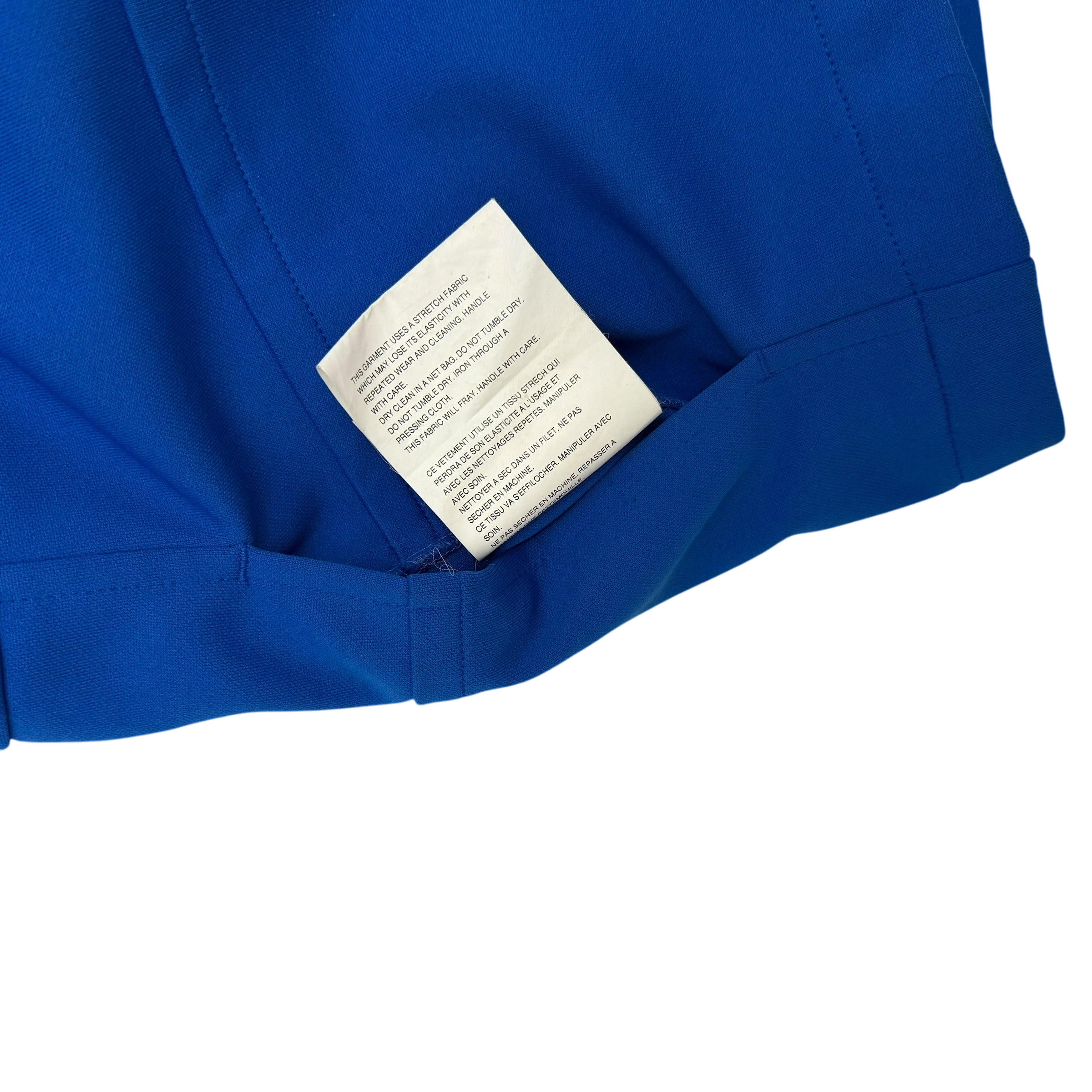 Comme des Garçons Homme Plus SS02 (AD2001) Gobelin Zip-Up Blouson Jacket Blue (Fits M)