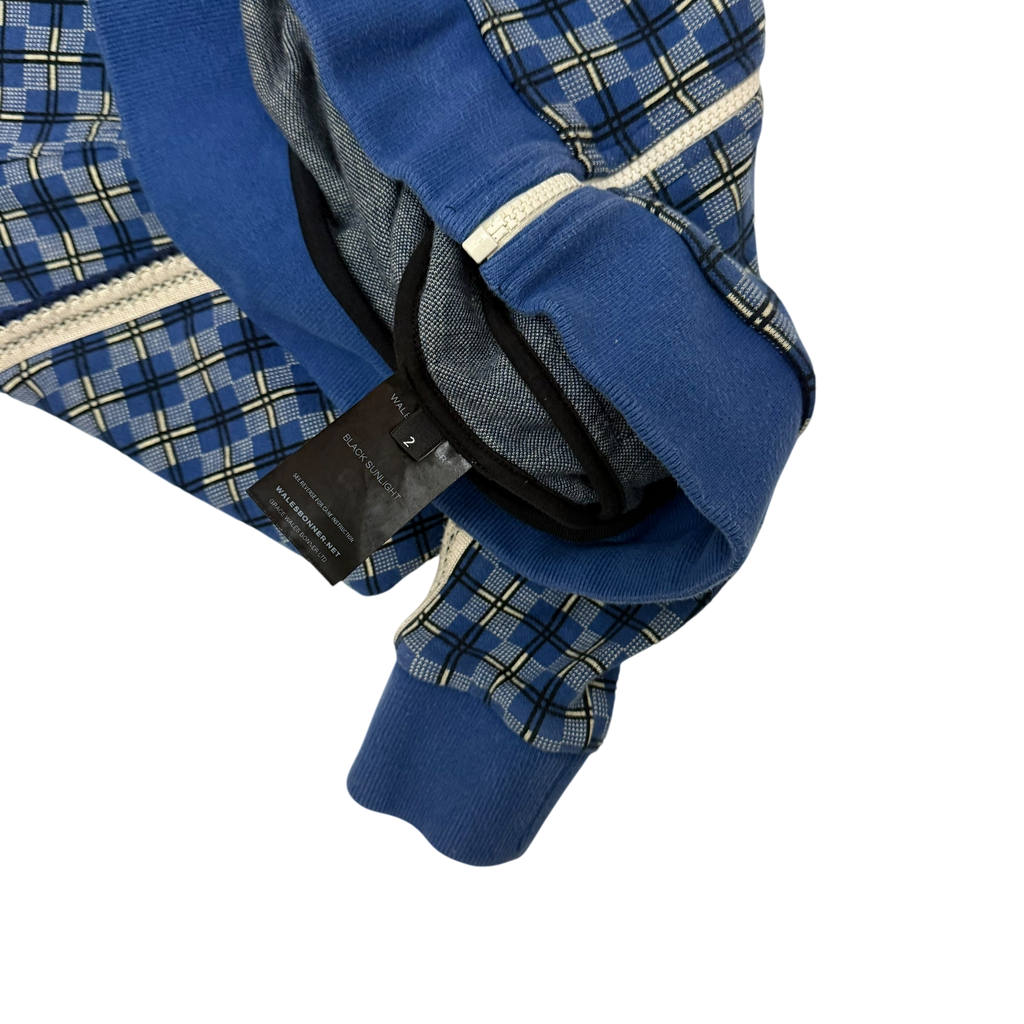 Wales Bonner London Checked Track Jacket Blue (Fits S-M womens)