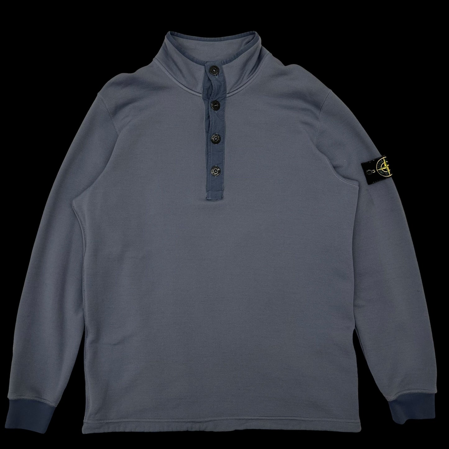 Stone Island Button Up Jumper Blue (Fits L/XL)