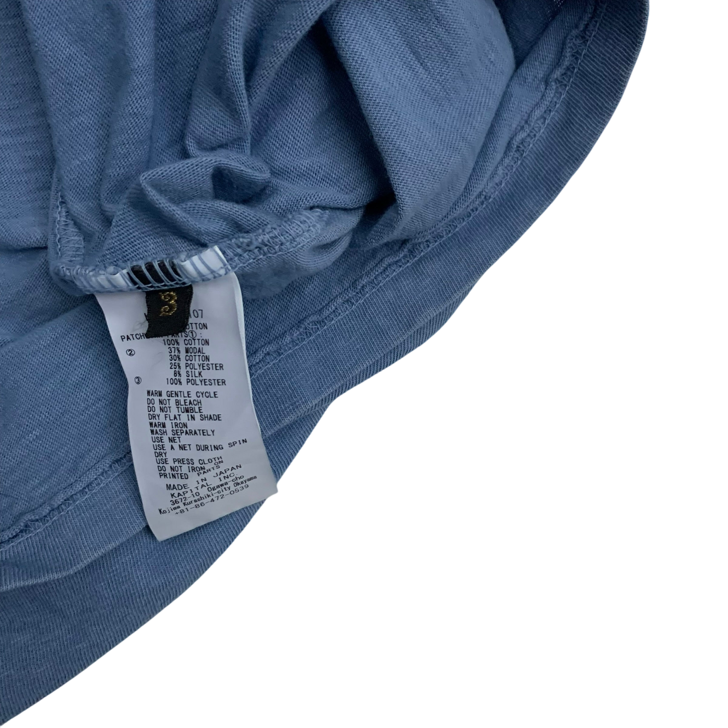 Kapital Tianzhu Hippie Long-Sleeve Top Blue