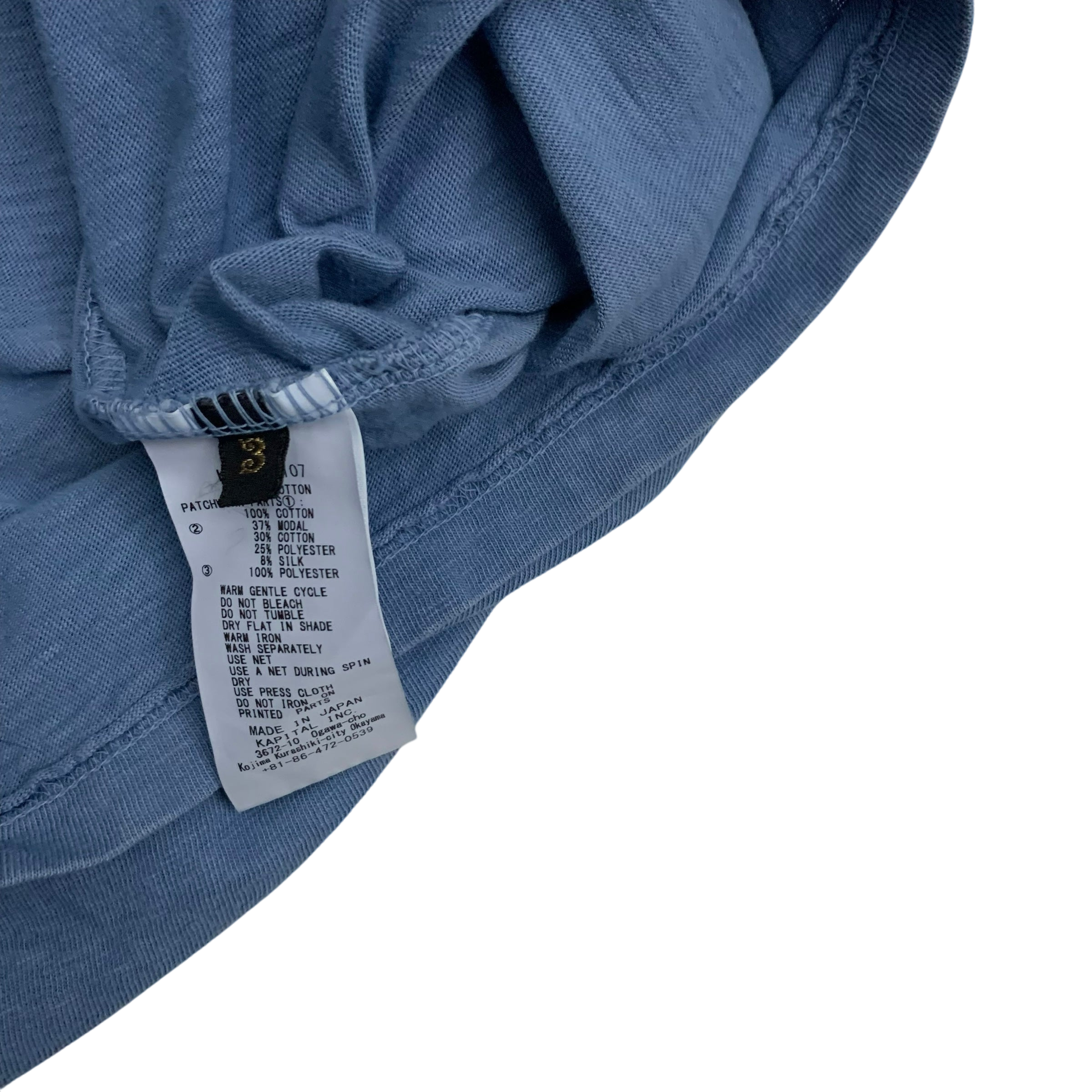 Kapital Tianzhu Hippie Long-Sleeve Top Blue