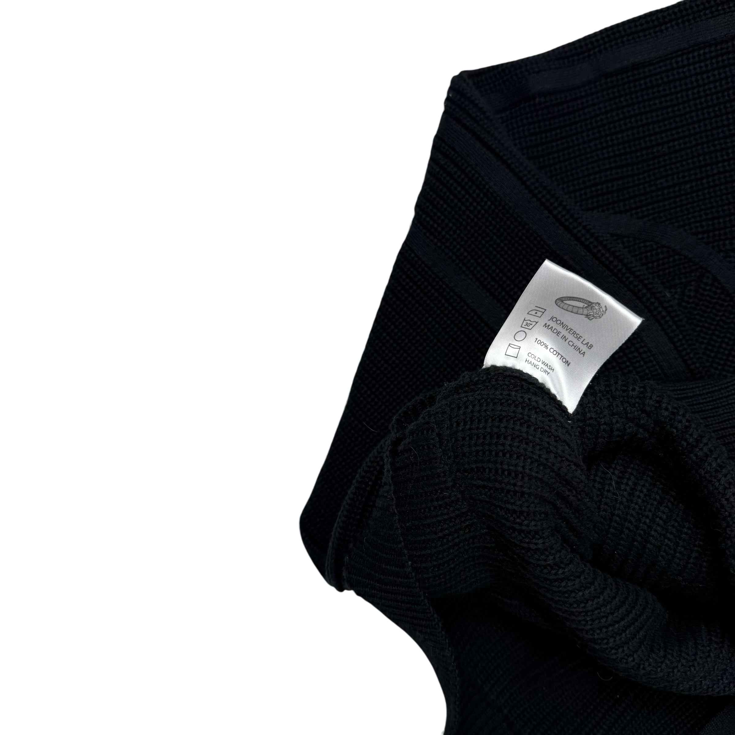 Jooniverse Lab Cable Knit Hoodie Black (Size XL)