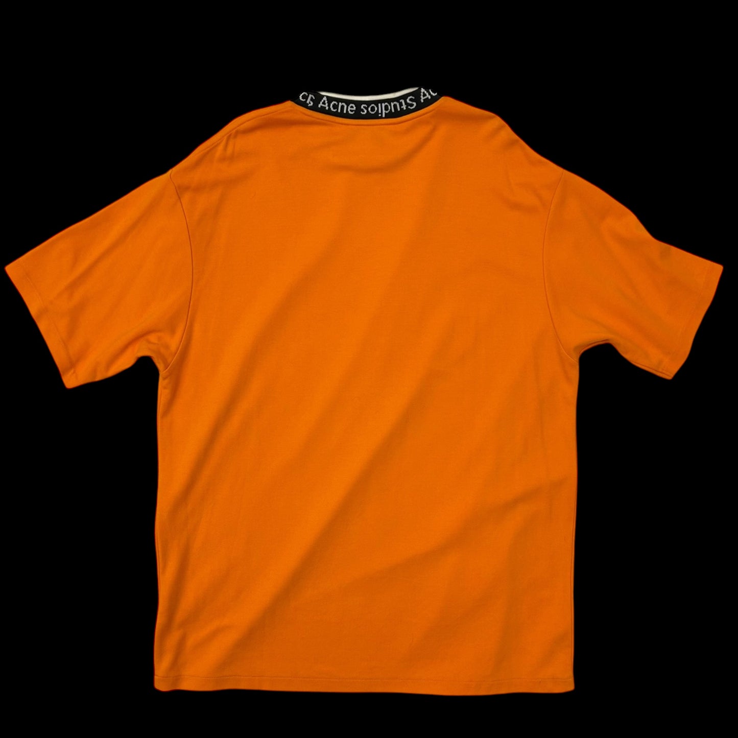 Acne Studios Jacquard Logo T-Shirt Orange (Fits L)