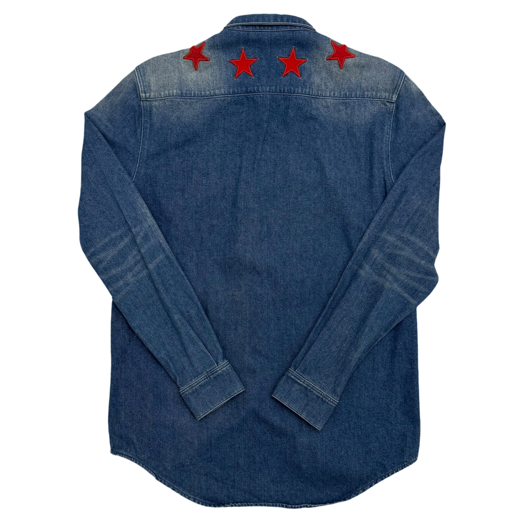 Givenchy Star Patch Denim Shirt (Fits M-L)