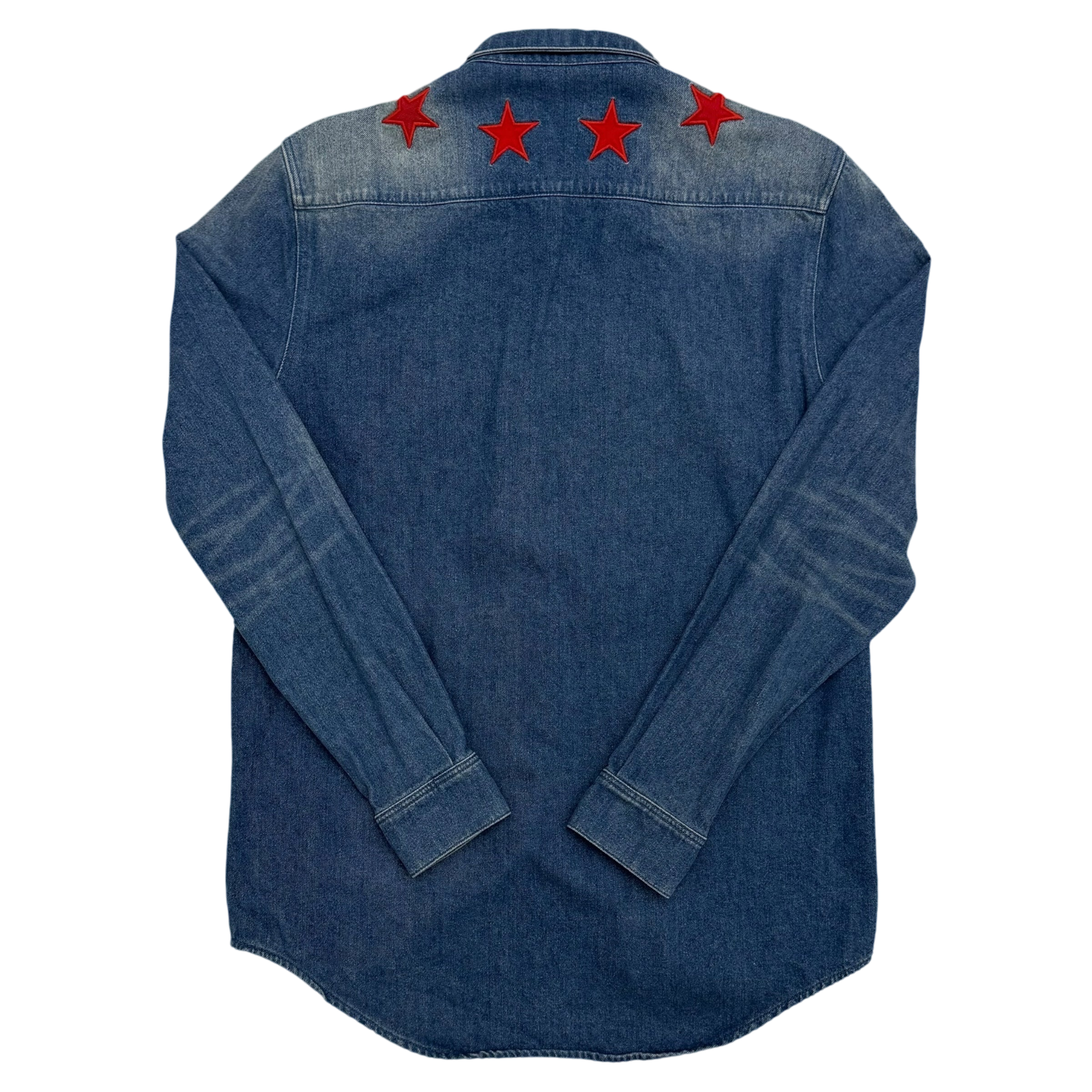 Givenchy Star Patch Denim Shirt (Fits M-L)