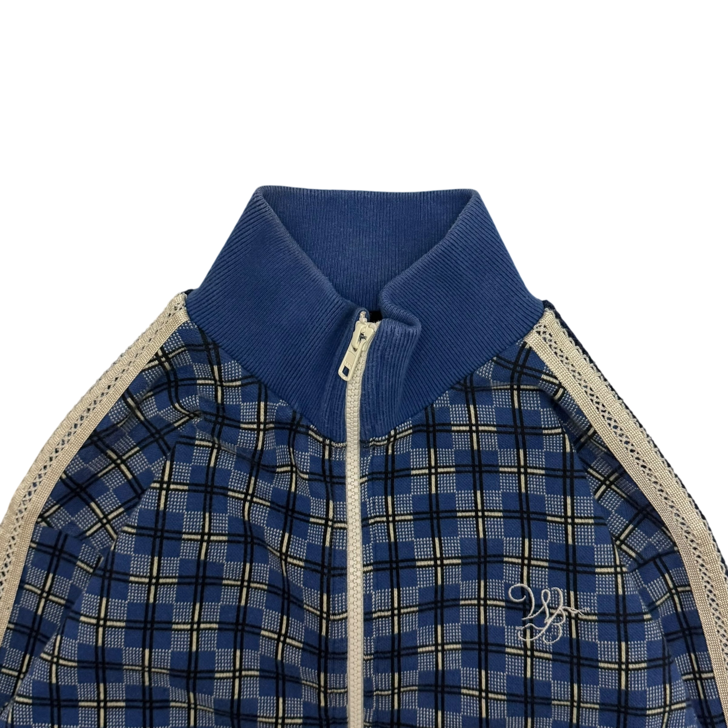 Wales Bonner London Checked Track Jacket Blue (Fits S-M womens)