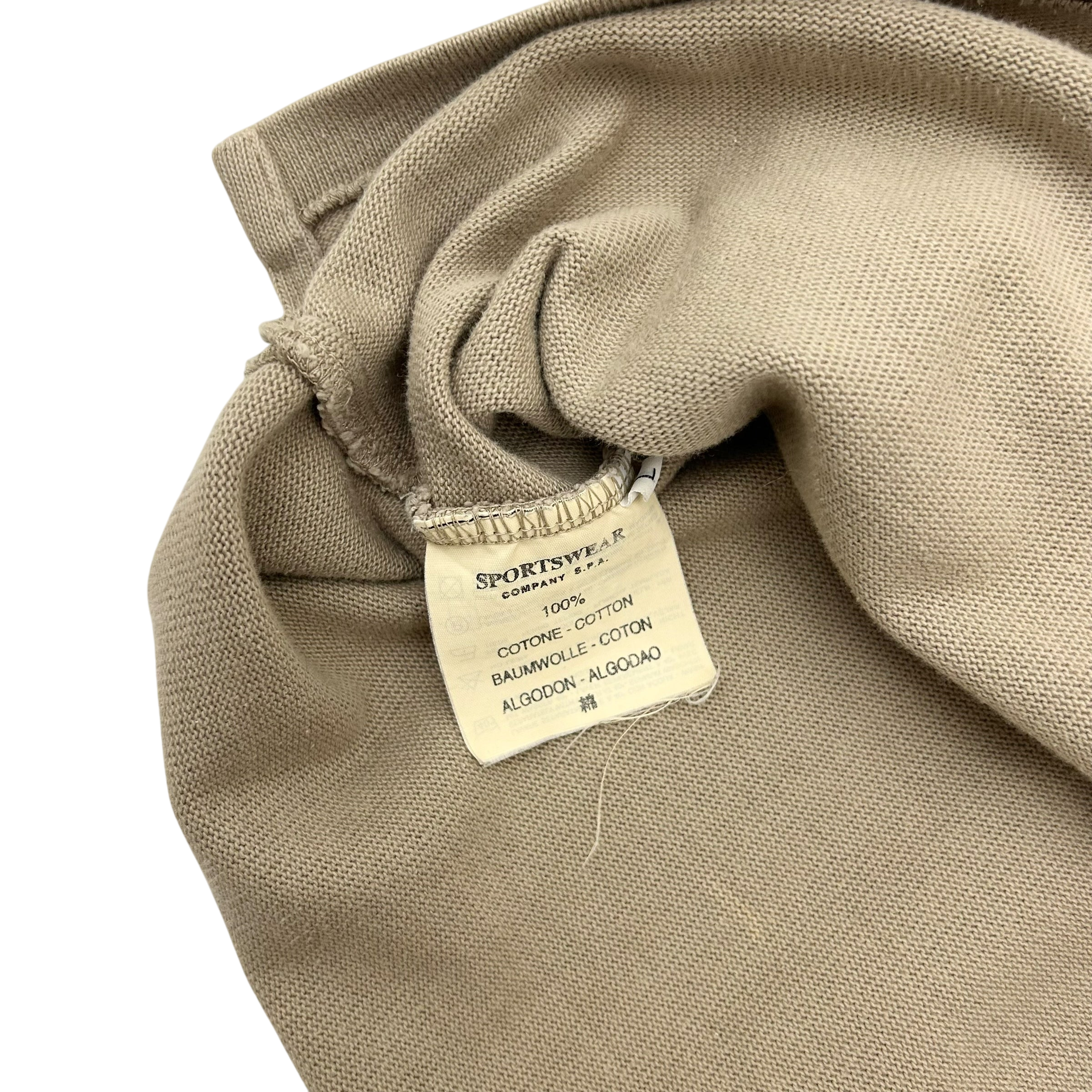 SS 2000 Vintage Stone Island Crewneck Knitted Sweater Beige (Size L)