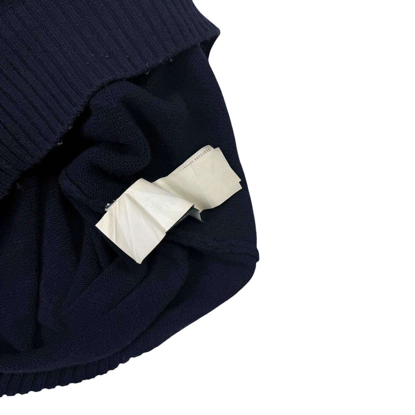 Stone Island Wool Blend Knit Sweatshirt Dark Navy (Size L)