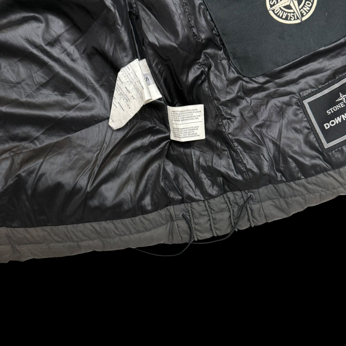 Stone Island AW 2009 Opaque Nylon Tela Down Gilet Brown (Size S)