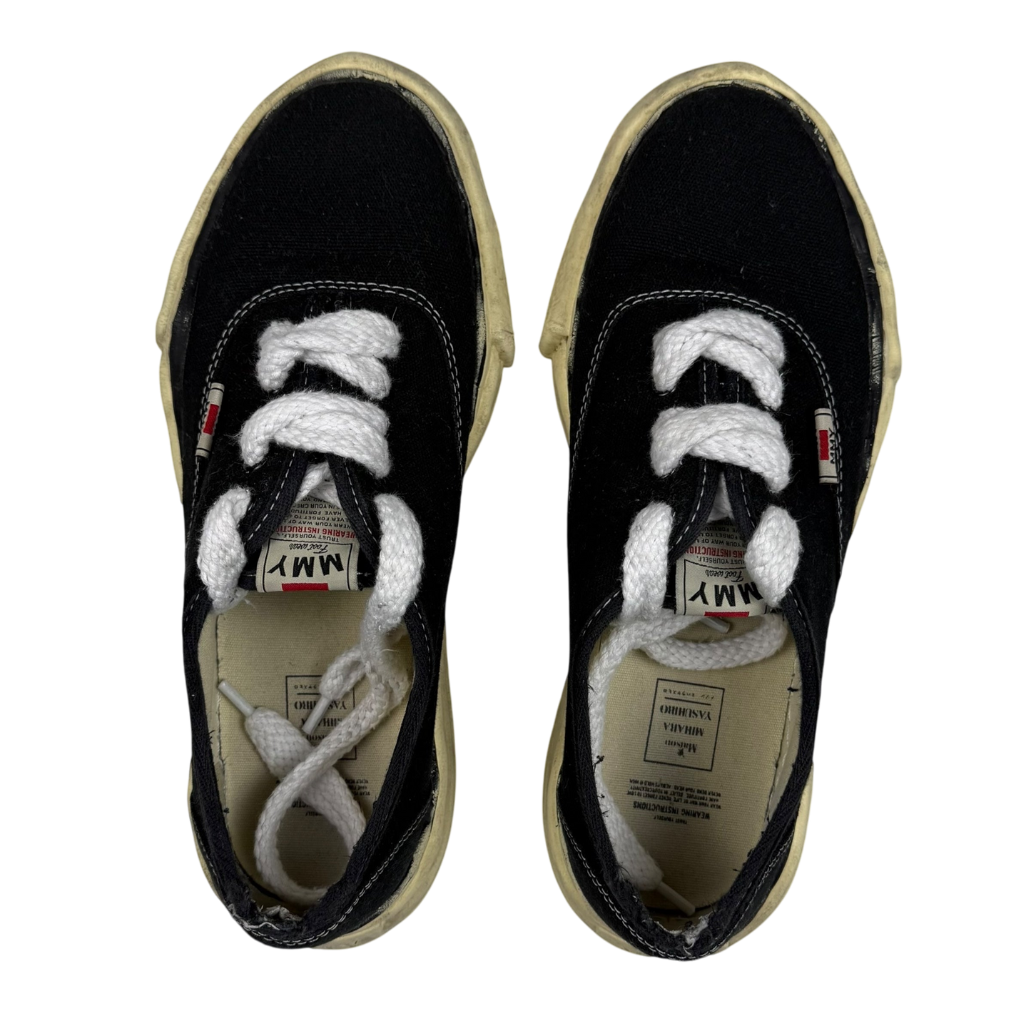 Maison Mihara Yasuhiro Baker OG
Sole Vintage Canvas Low Black / Cream (US11/EU44)