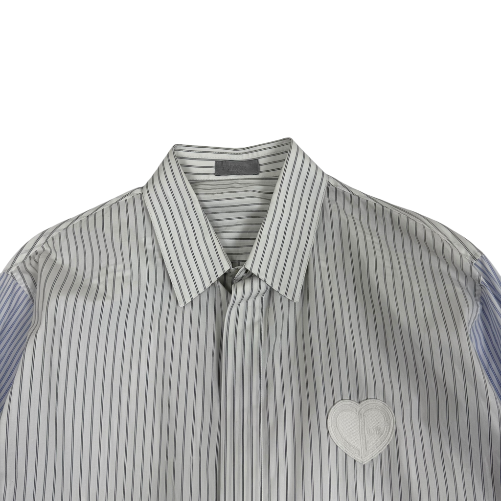 Dior Heart-Shaped Collage Striped LS Shirt (Fits L-XL)