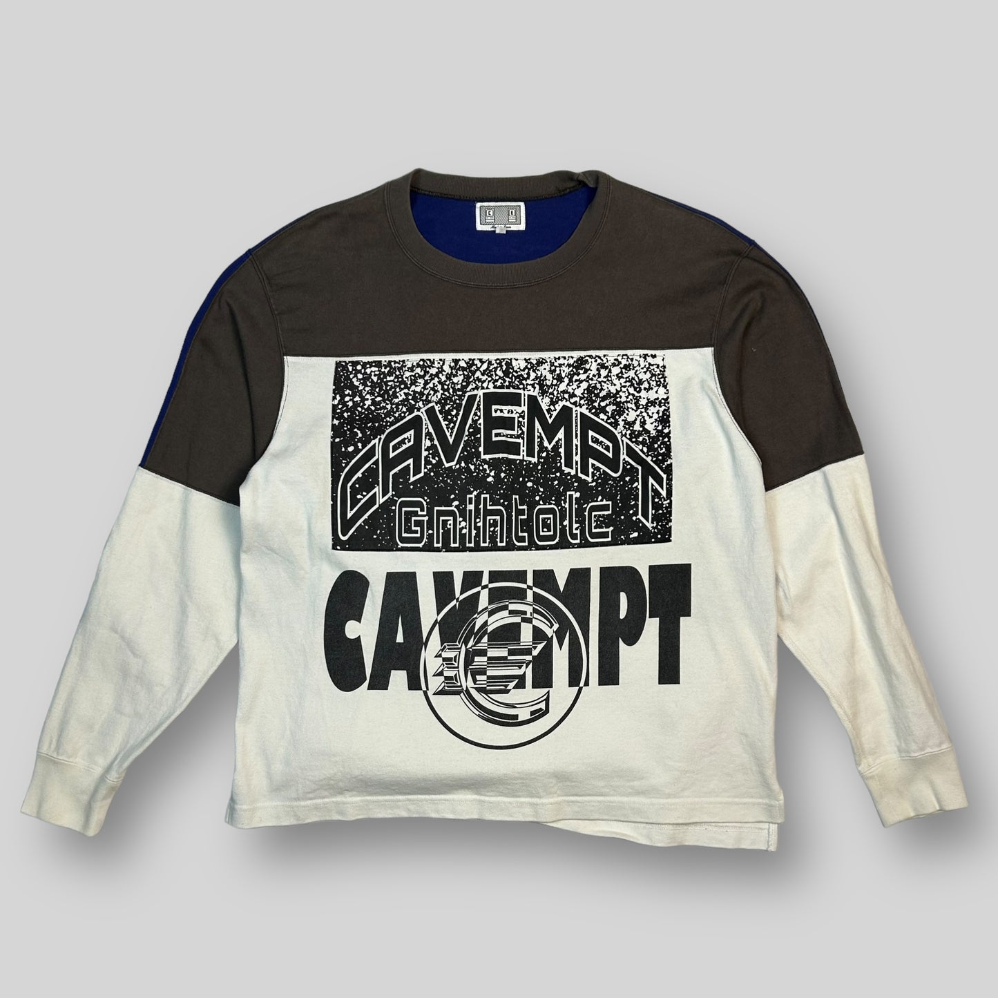 Cav Empt Colour Block Graphic Sweater (Fits S/M)