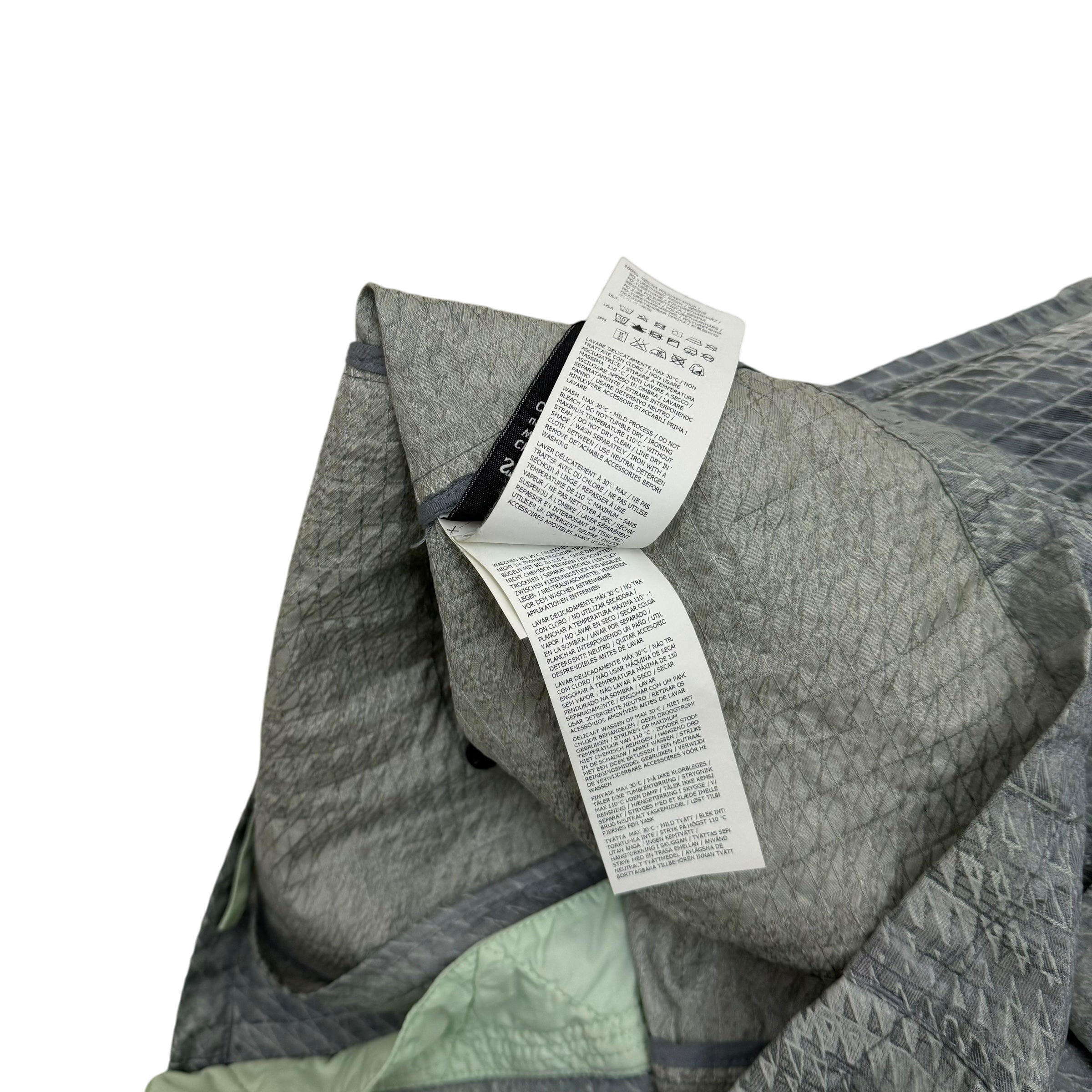 Stone Island Shadow Project SS 2016 Jacquard Nylon Jacket Grey / Green (Size L)