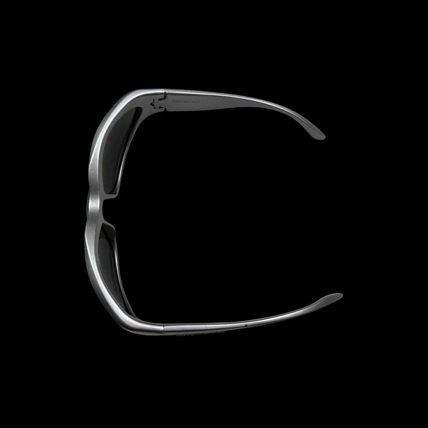 Balenciaga Swift Oval Sunglasses Silver