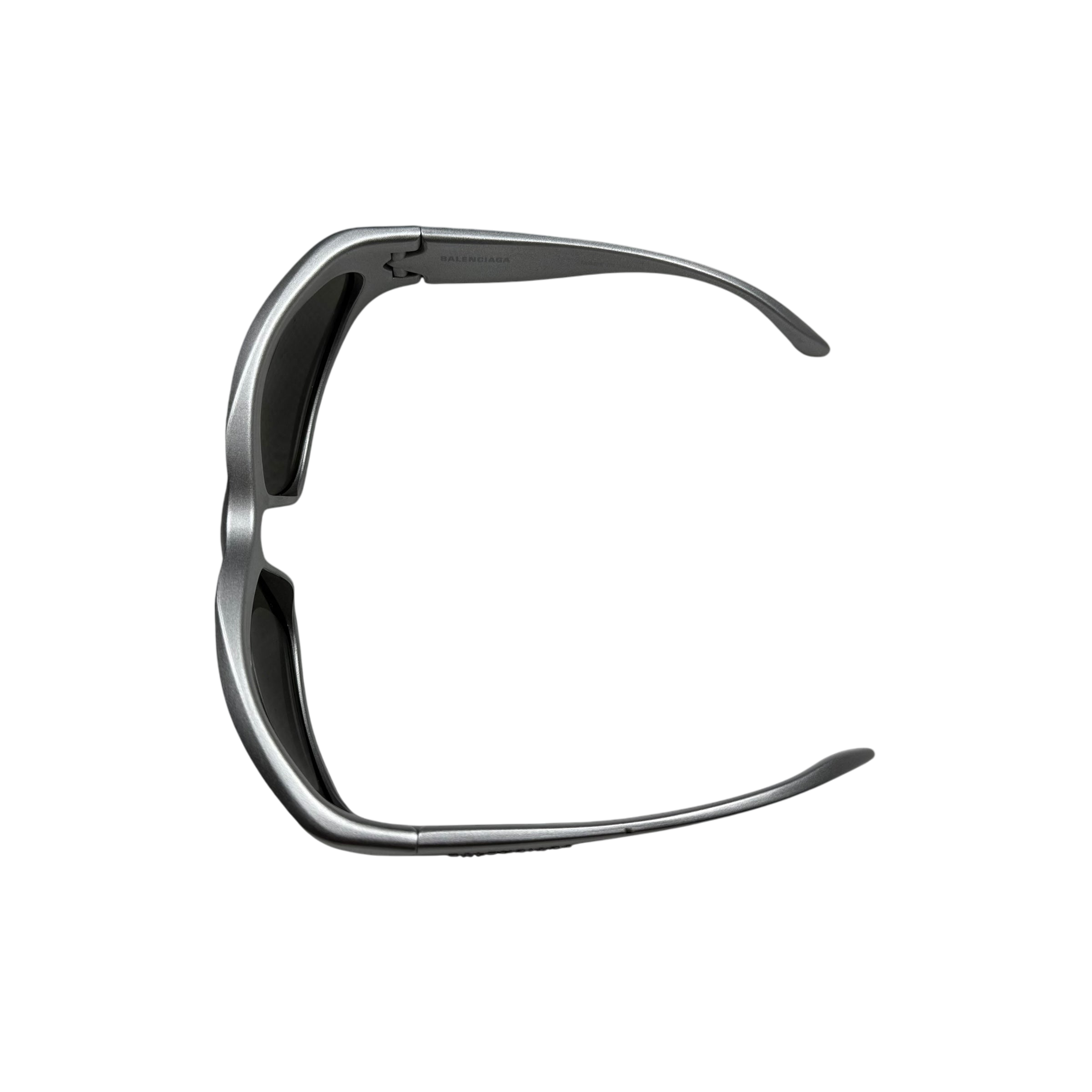 Balenciaga Swift Oval Sunglasses Silver