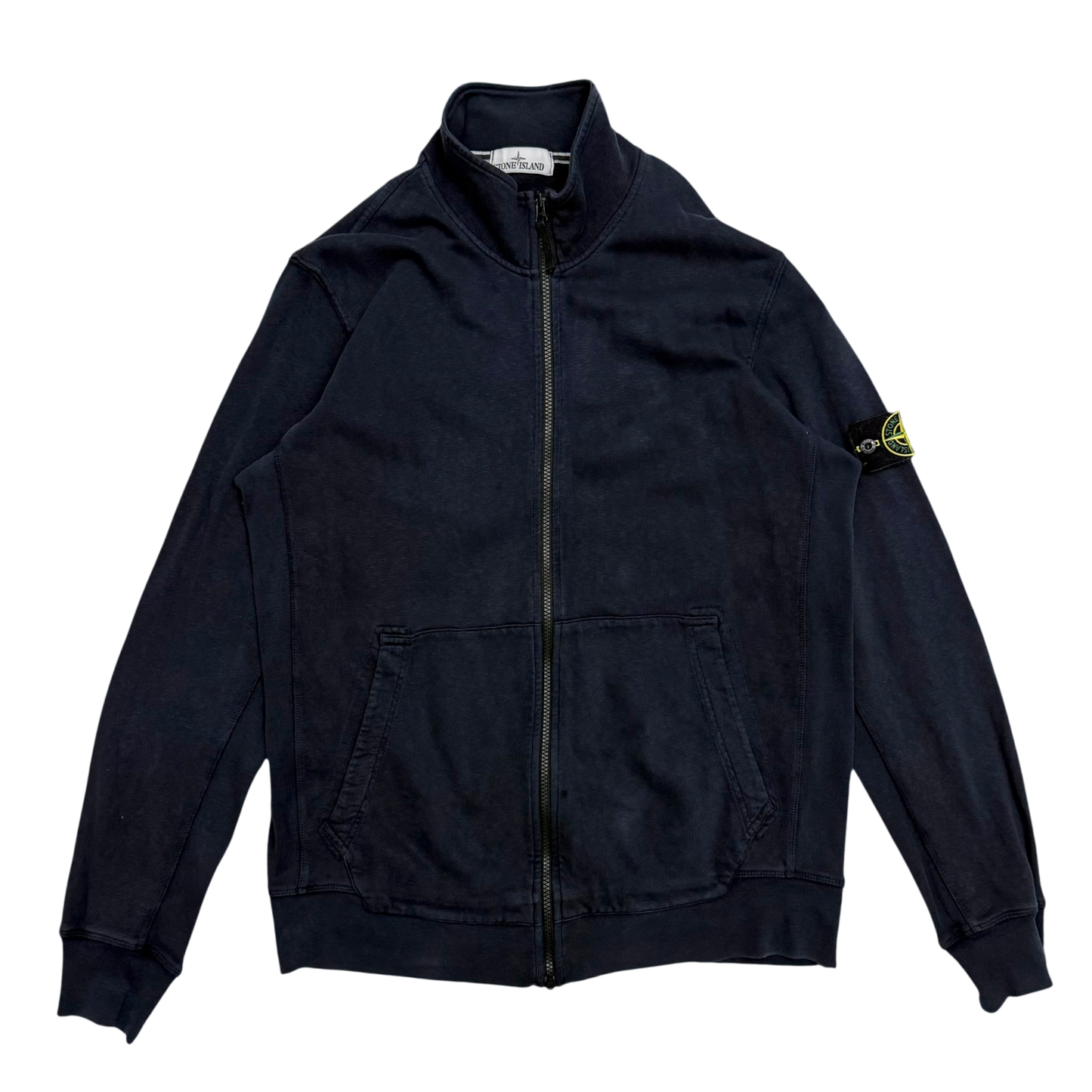 Stone Island Full Zip Sweatshirt Navy(Size XXL)