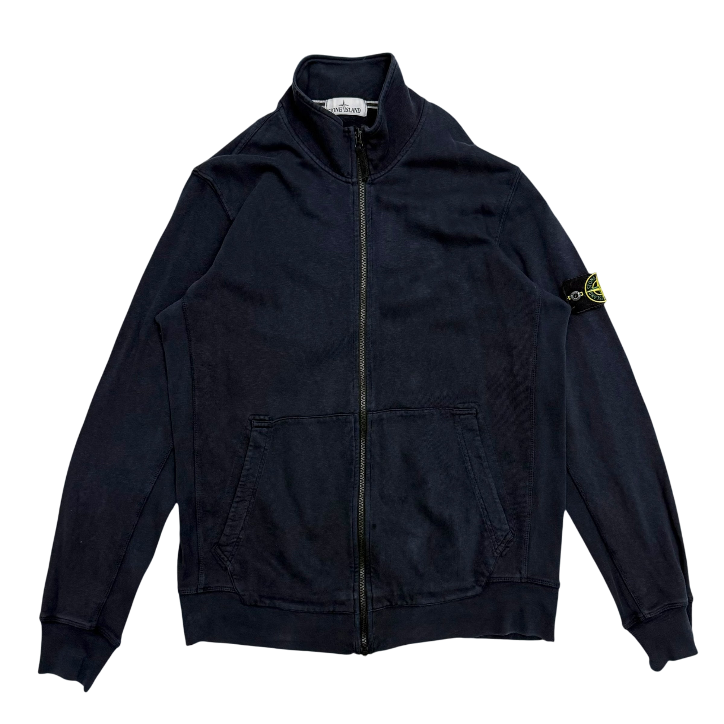 Stone Island Full Zip Sweatshirt Navy(Size XXL)