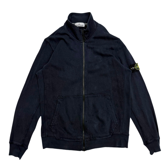 Stone Island Full Zip Sweatshirt Navy(Size XXL)