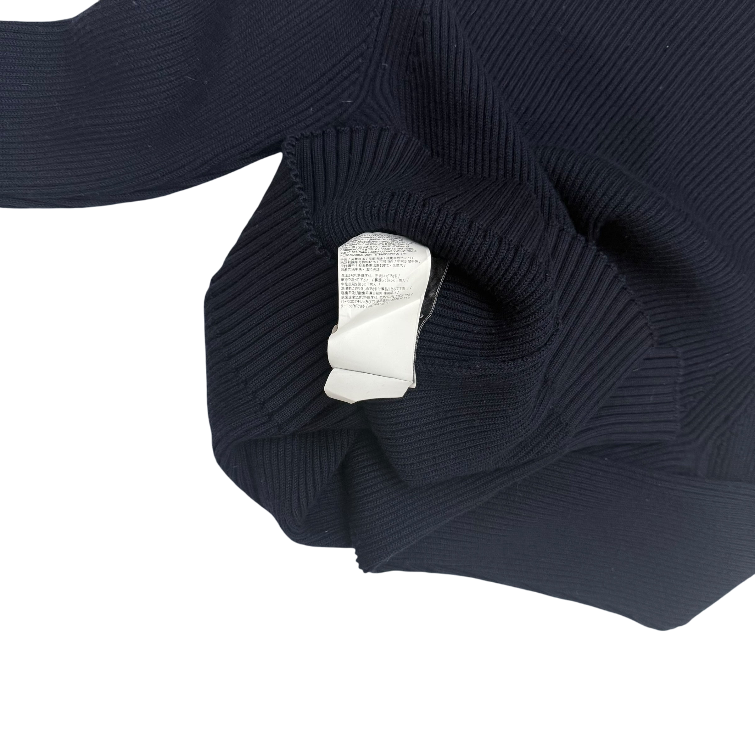 Stone Island Pure Wool Turtleneck Sweatshirt Navy (Size L)