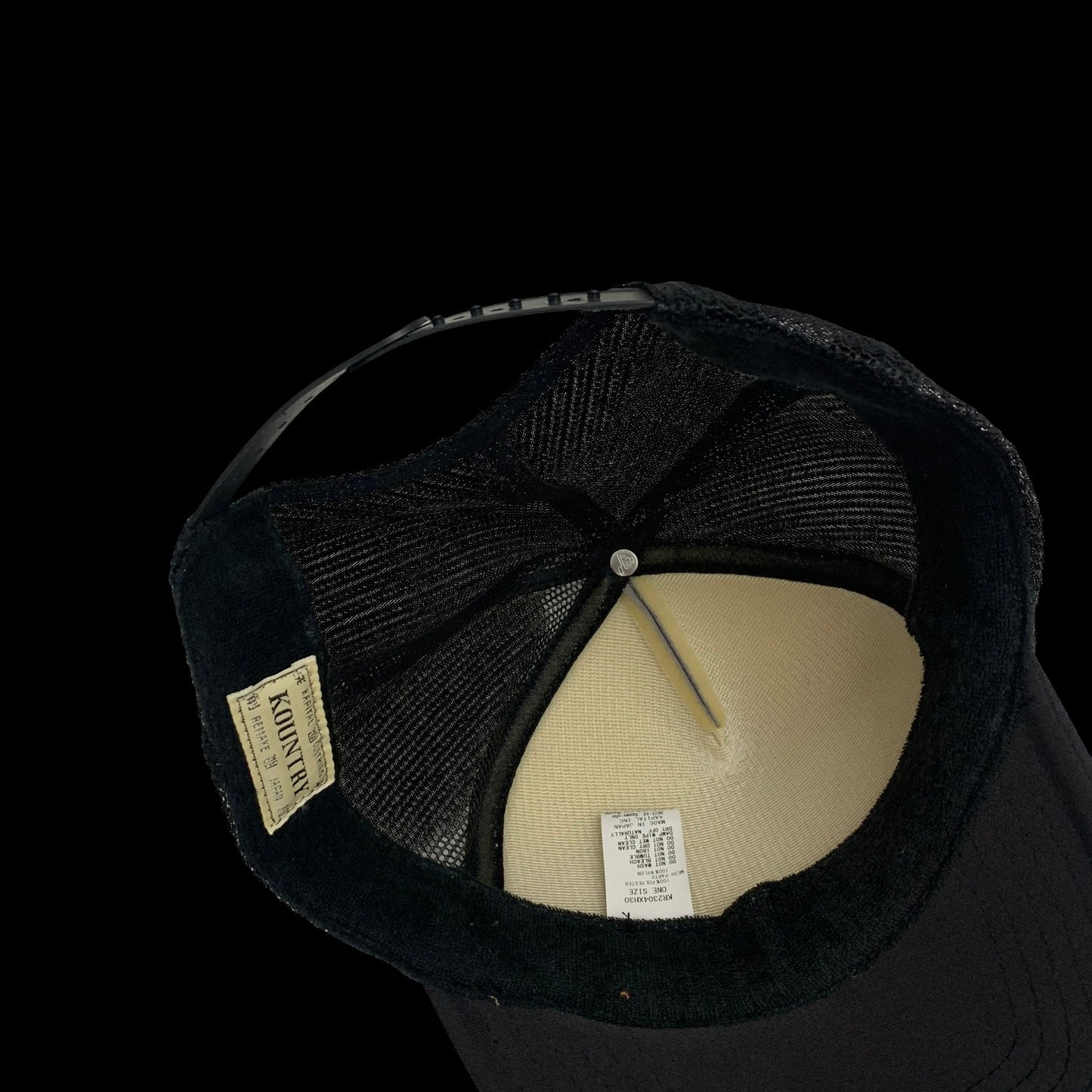 Kapital Laundry Shrink Black / Grey Trucker Hat