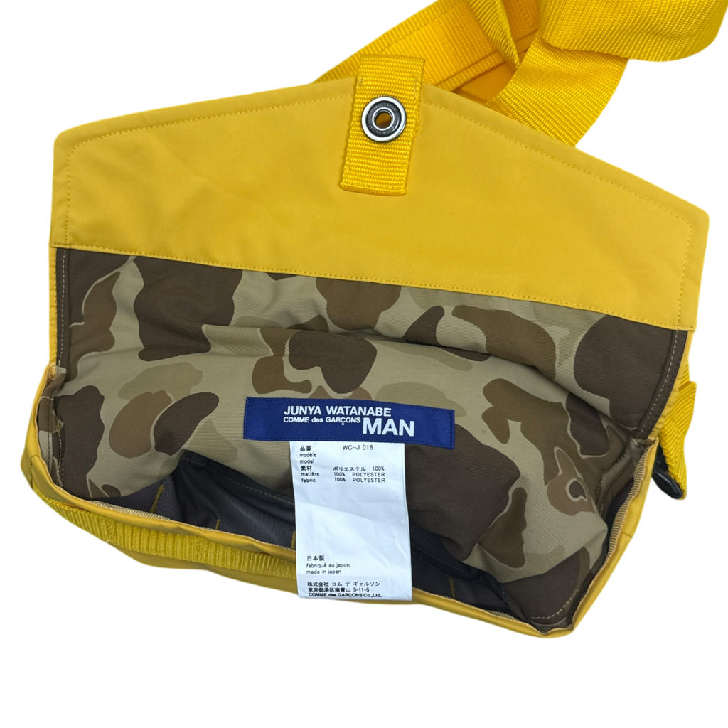 Junya Wantanabe MAN Comme Des Garçons AD2018 Mountain Jacket (With Bag) Yellow/Camo (Fits M-L)
