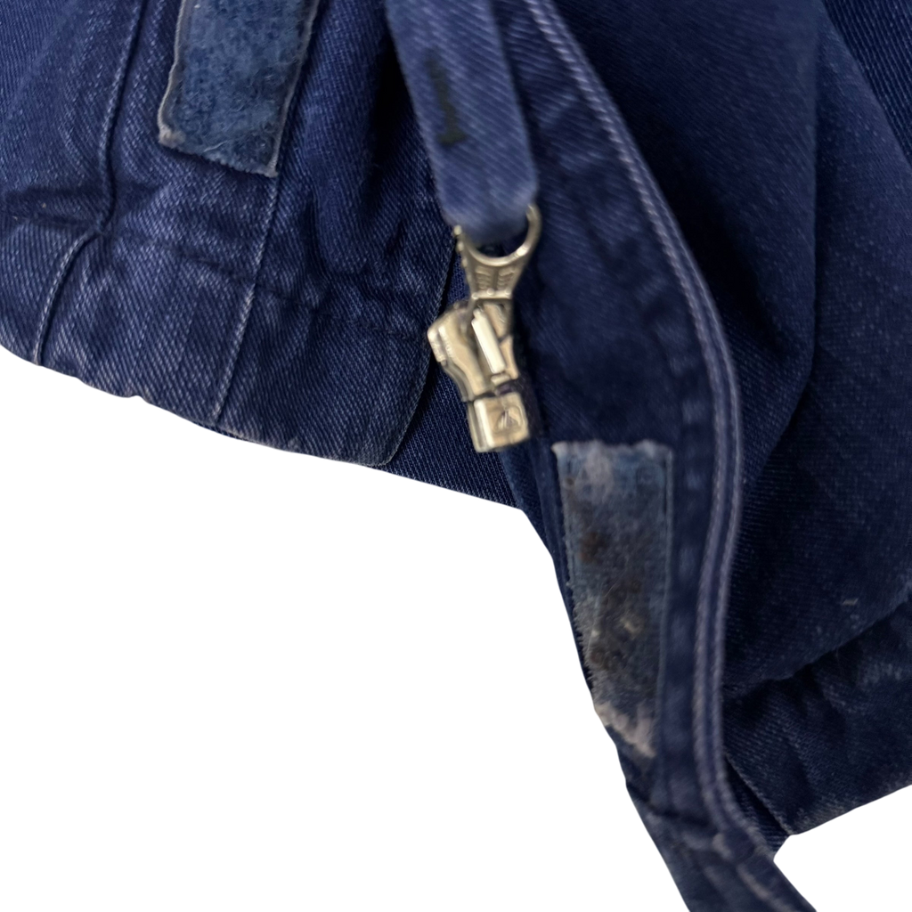 Stone Island SS 1994 Thick Denim Collared Jacket Blue (Size XL)