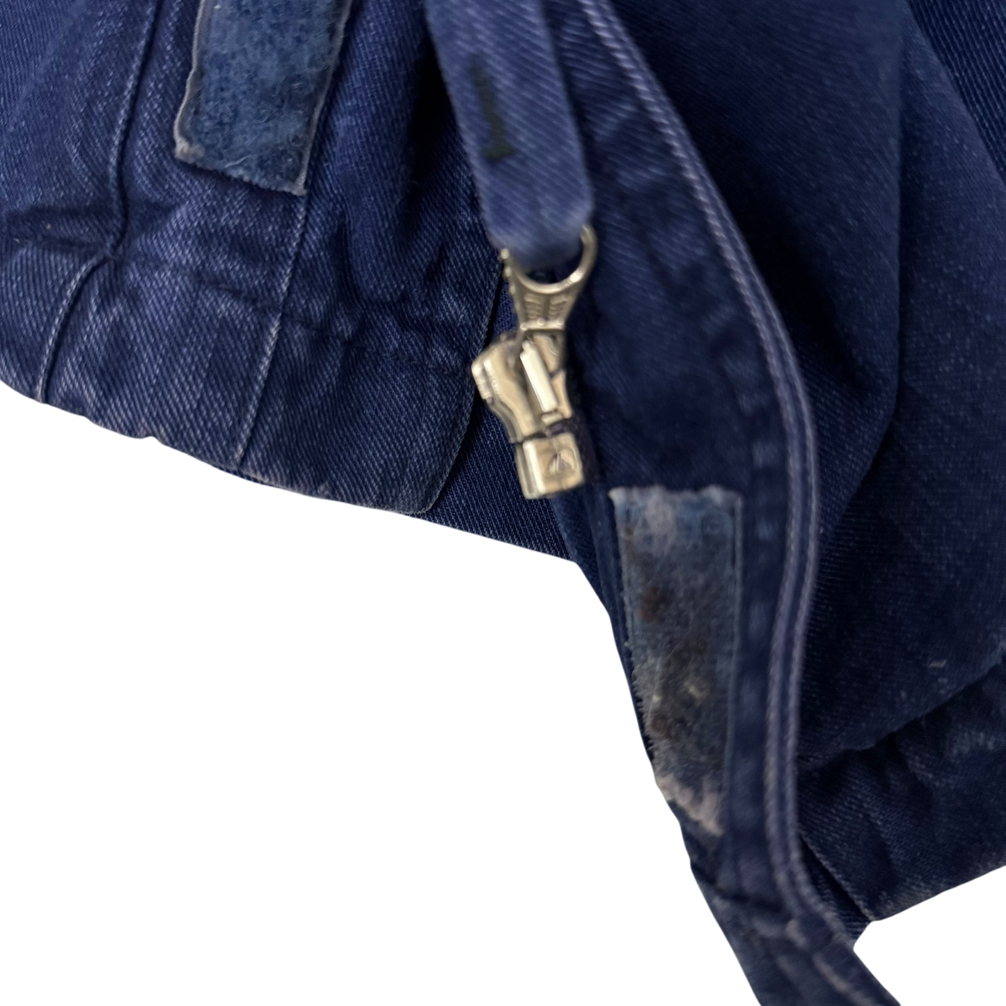 Stone Island SS 1994 Thick Denim Collared Jacket Blue (Size XL)