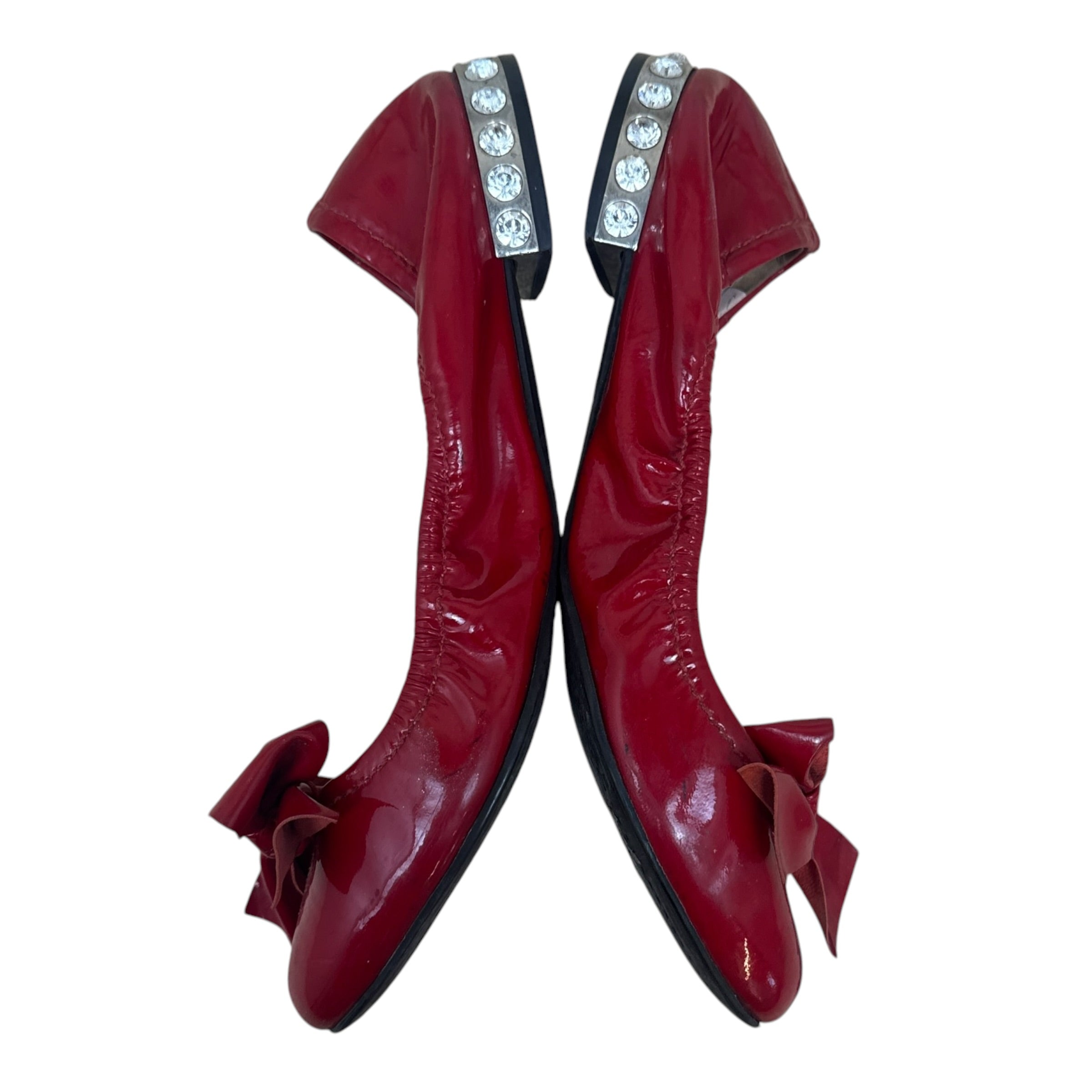 Miu Miu Red Patent flats