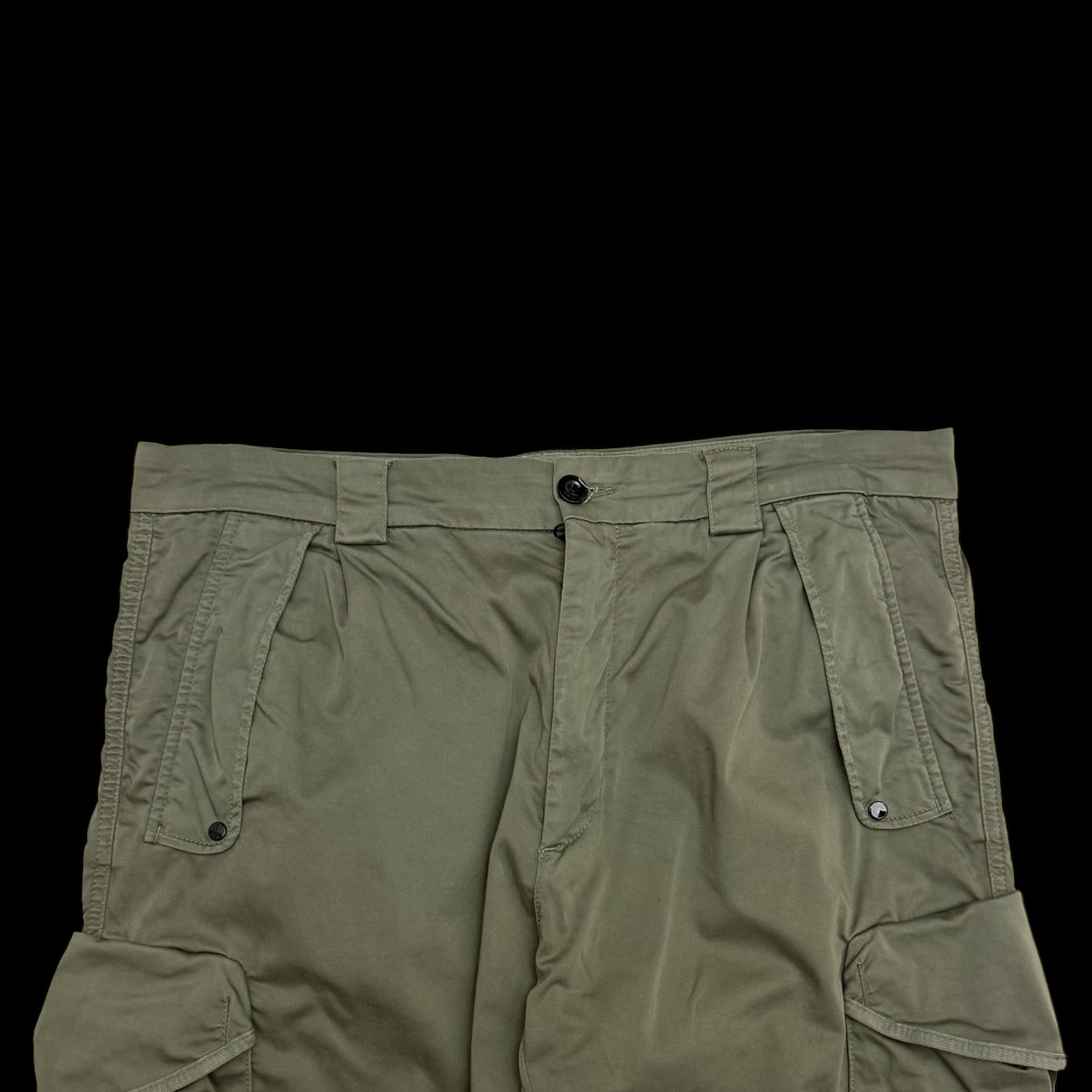 C.P. Company Loose Fit Cargo Trousers Olive Green (Size XL)