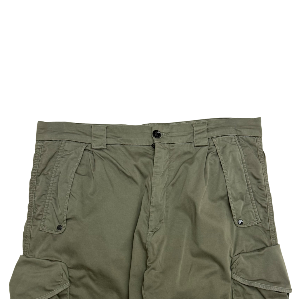 C.P. Company Loose Fit Cargo Trousers Olive Green (Size XL)