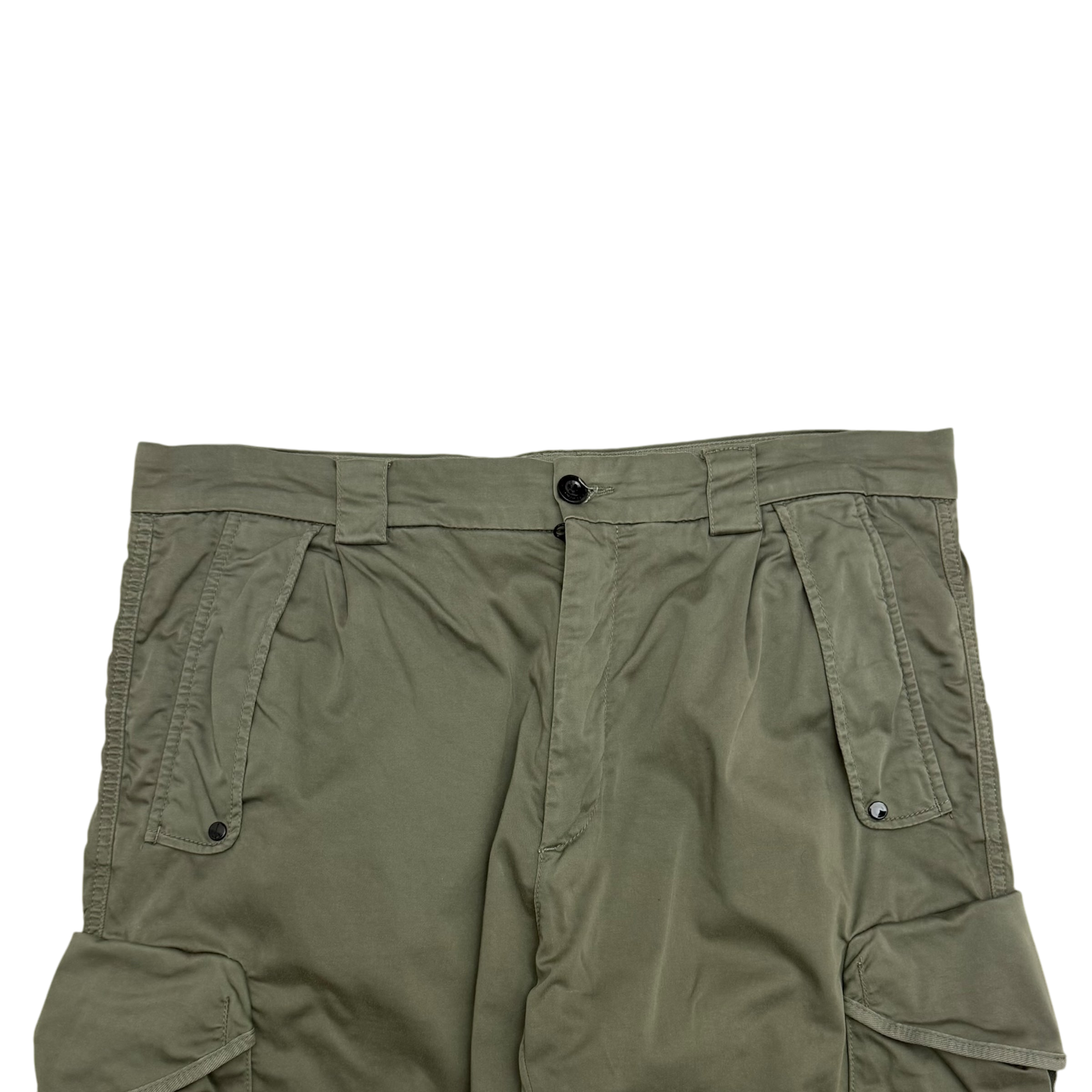 C.P. Company Loose Fit Cargo Trousers Olive Green (Size XL)