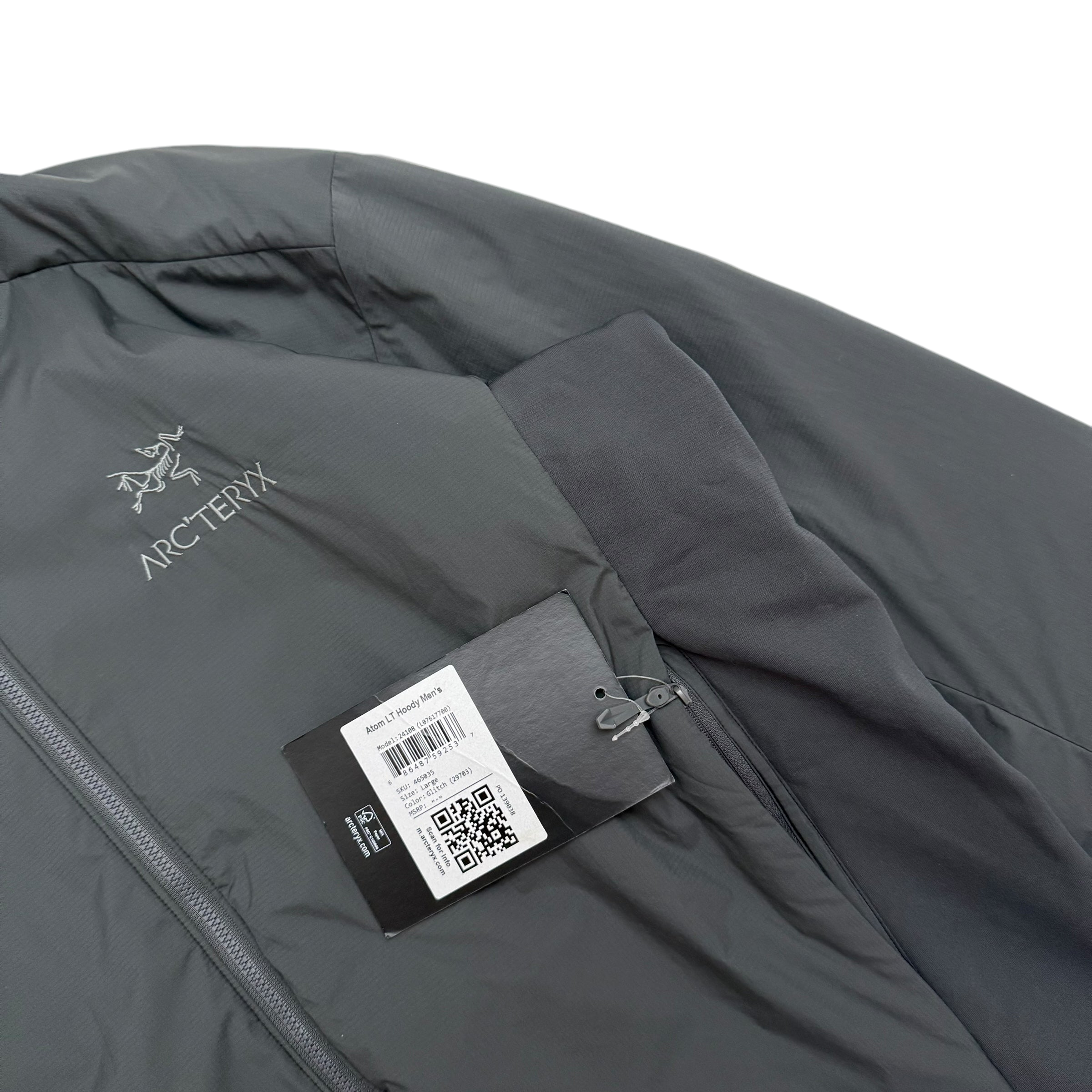 Arc'teryx Atom LT Hooded Jacket Grey (Size L)