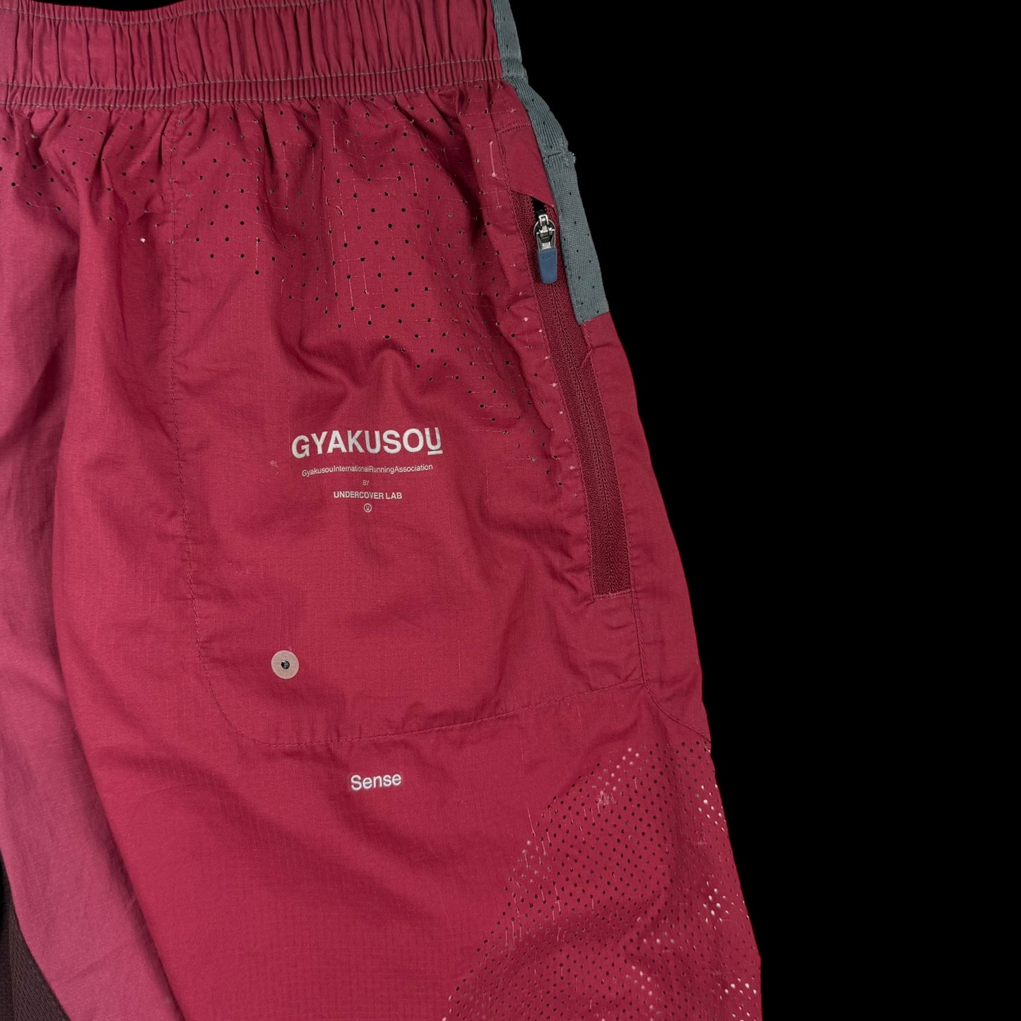 Nike x Undercover Gyakusou SS13 Running Shorts Red/Grey (Fits M)