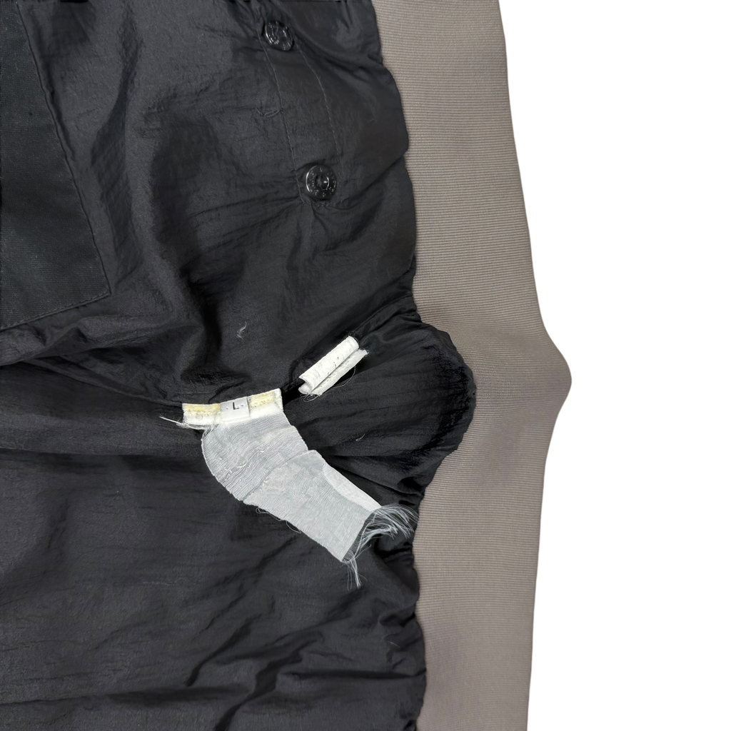 Stone Island AW 2011 Opaque Nylon Tela Down Jacket Grey/Khaki (Size L)