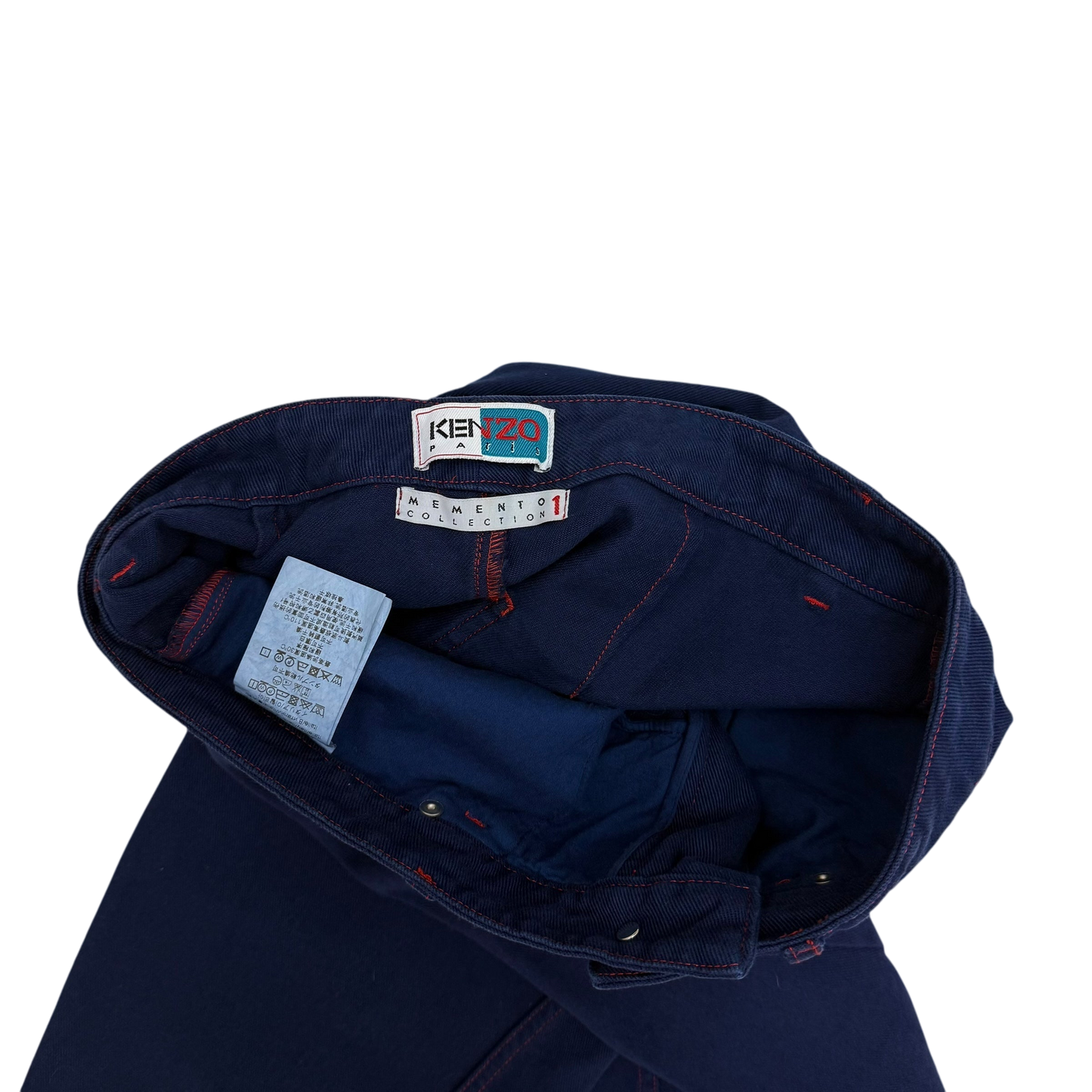 Kenzo Paris Memento Collection Twisted Dart Indigo Jeans (Size 31”)