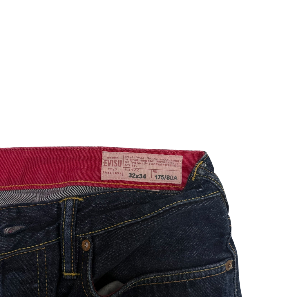 Evisu Camo Seagull Applique Jeans (Size 32”)