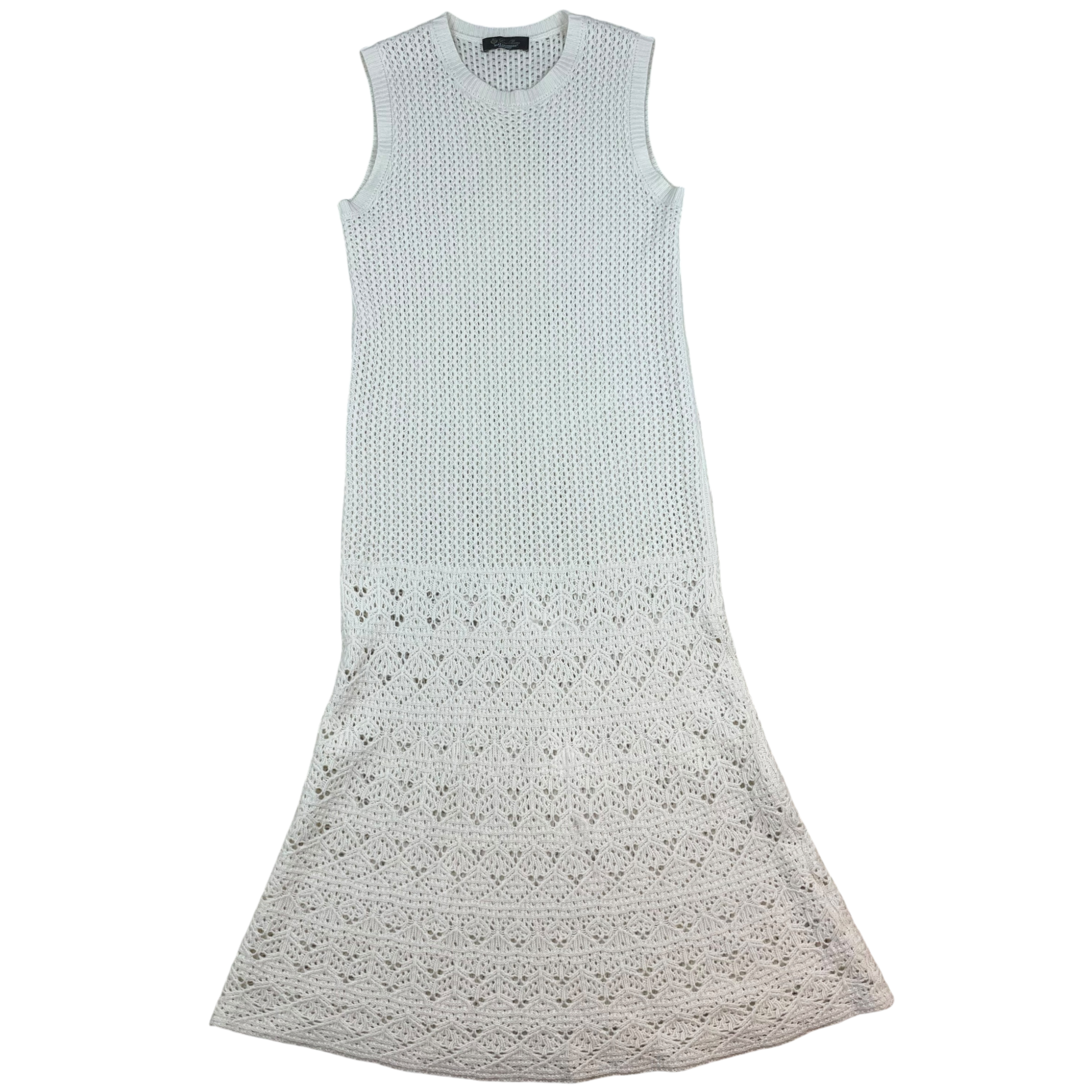 Loro Piana Pointelle-Knit Cashmere Dress Cream (Fits S-M Womens)