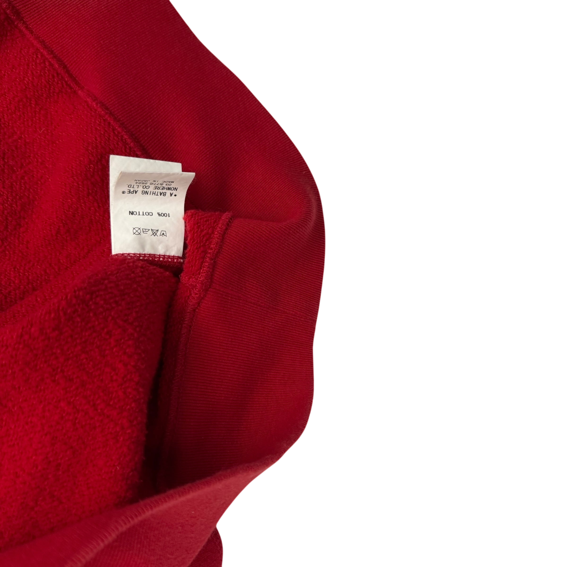 BAPE (A Bathing Ape) 2006 Aoyama Limited Shark Zip-Up Hoodie Red (Size L)