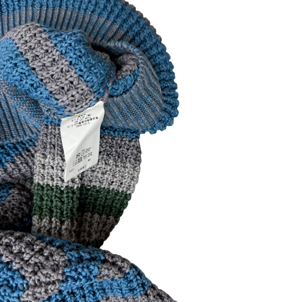 Cav Empt SS20 Stripe Loose Waffle Knit Sweatshirt