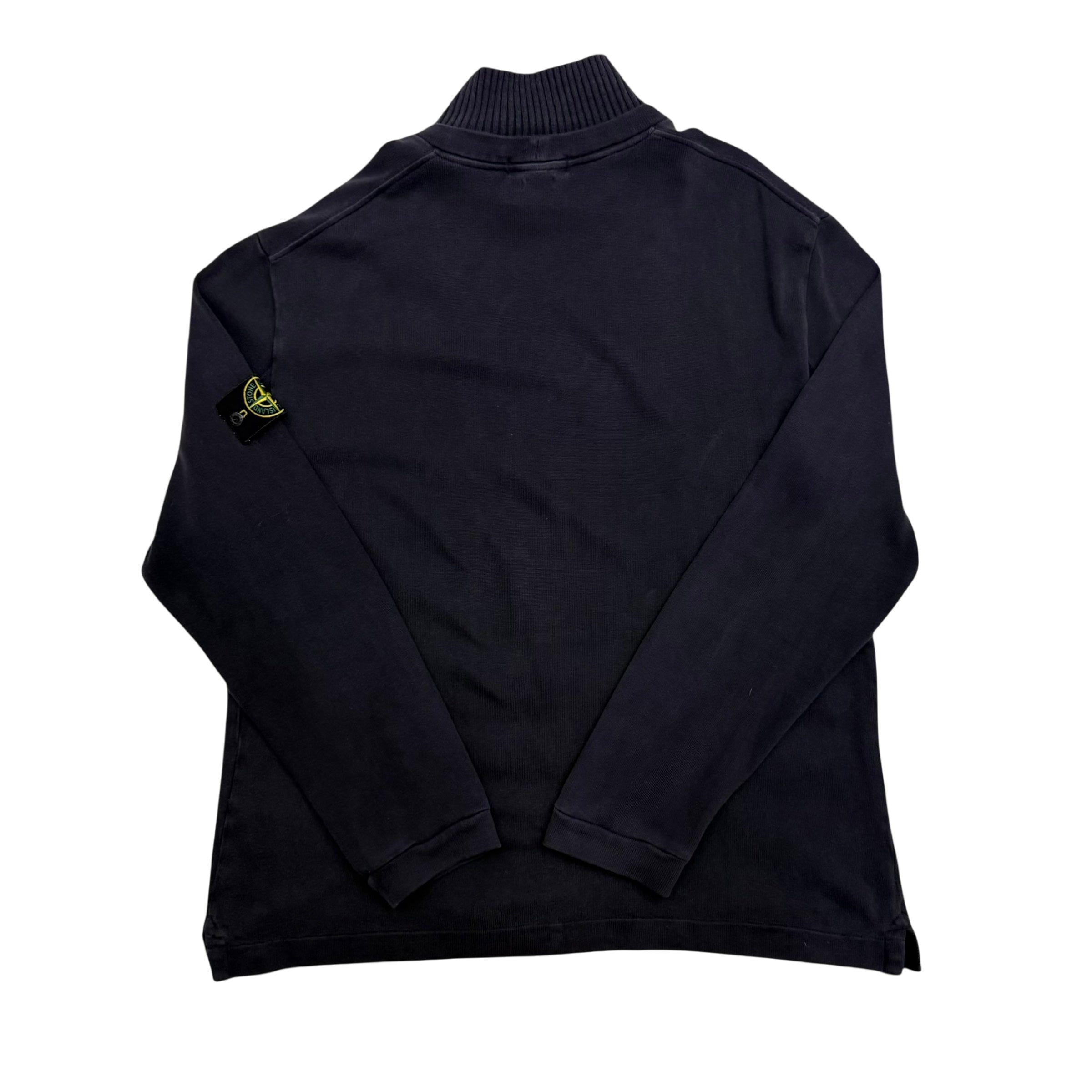 Stone Island 90s Collared Sweatshirt Navy (Fits XL-XXL)