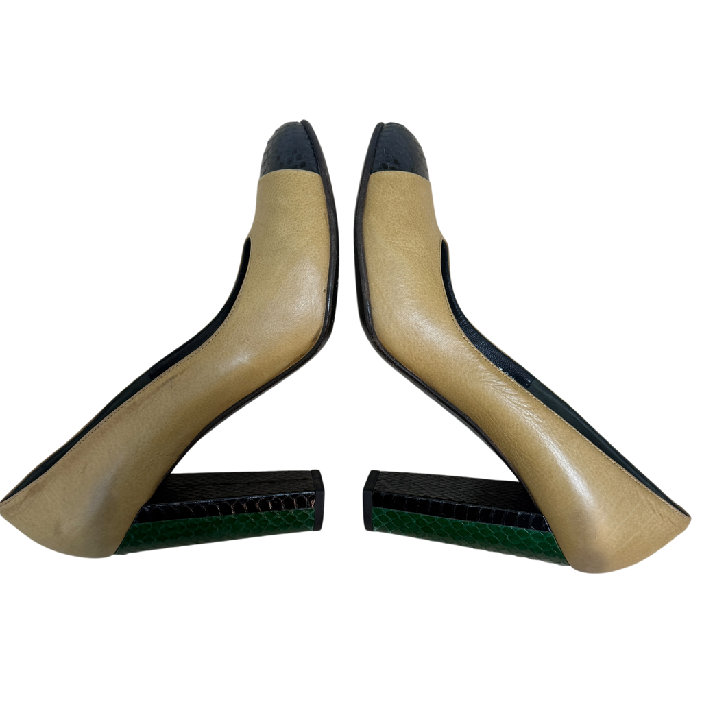 Dries Van Noten Exotic Leather Heels (Size EU39.5)