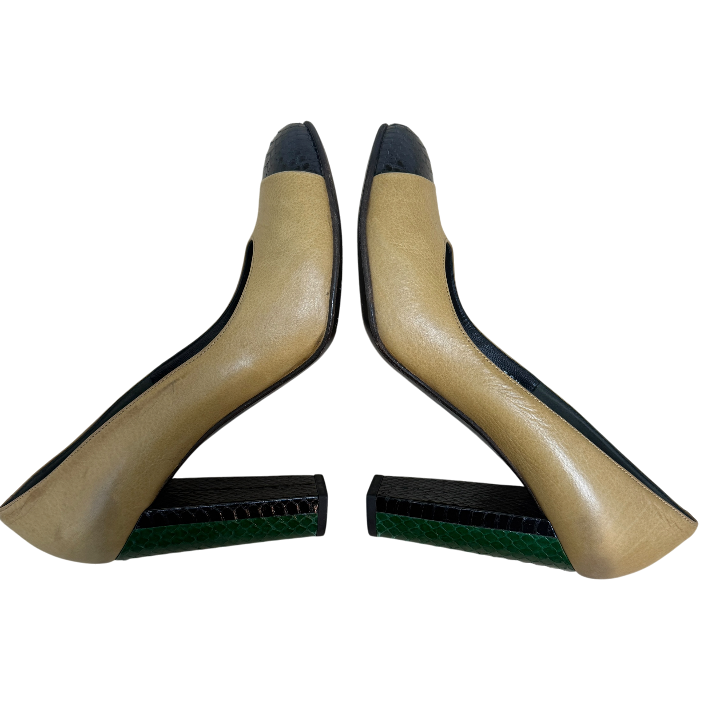 Dries Van Noten Exotic Leather Heels (Size EU39.5)