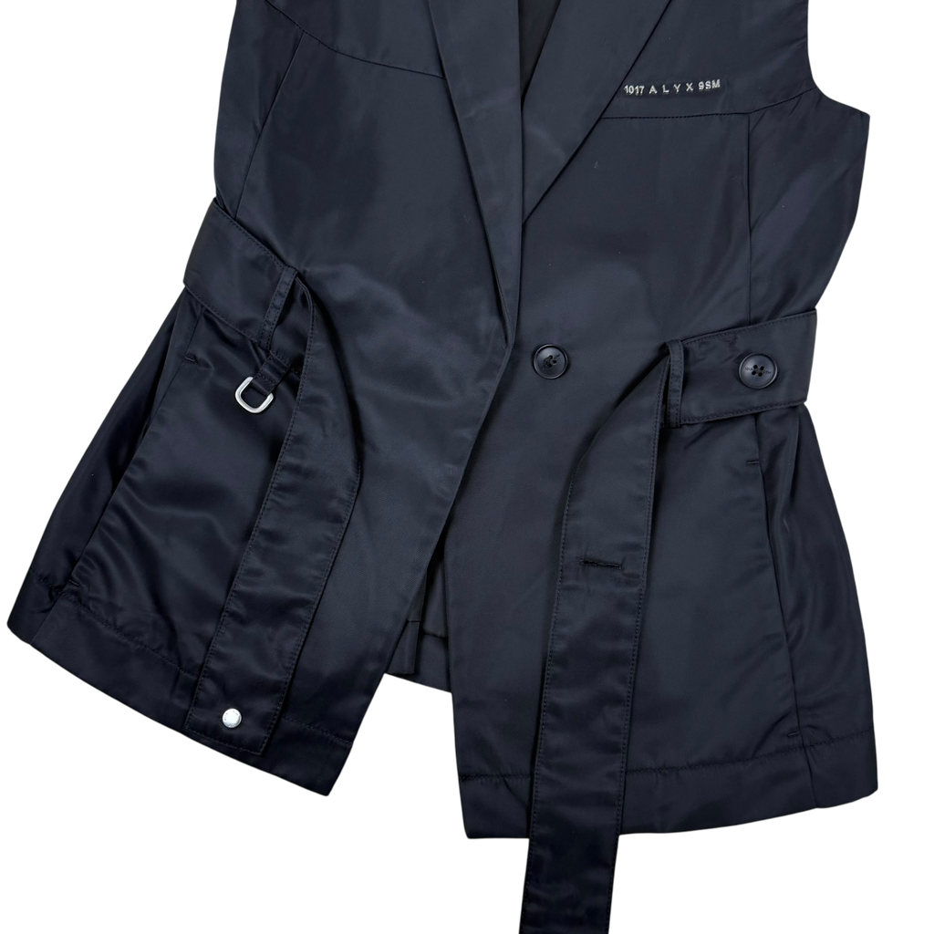 1017 ALYX 9SM Tailoring Belted Vest Black (Fits S-M Womens)