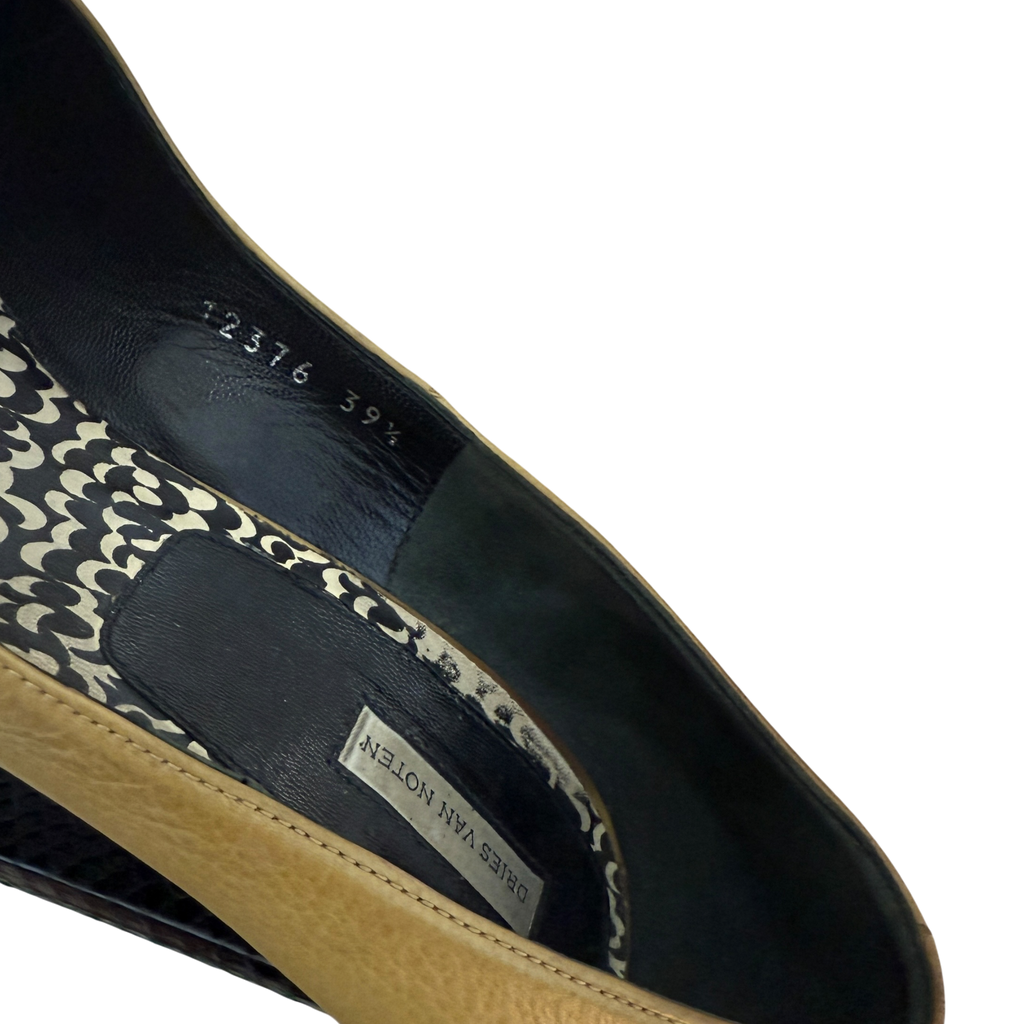 Dries Van Noten Exotic Leather Heels (Size EU39.5)