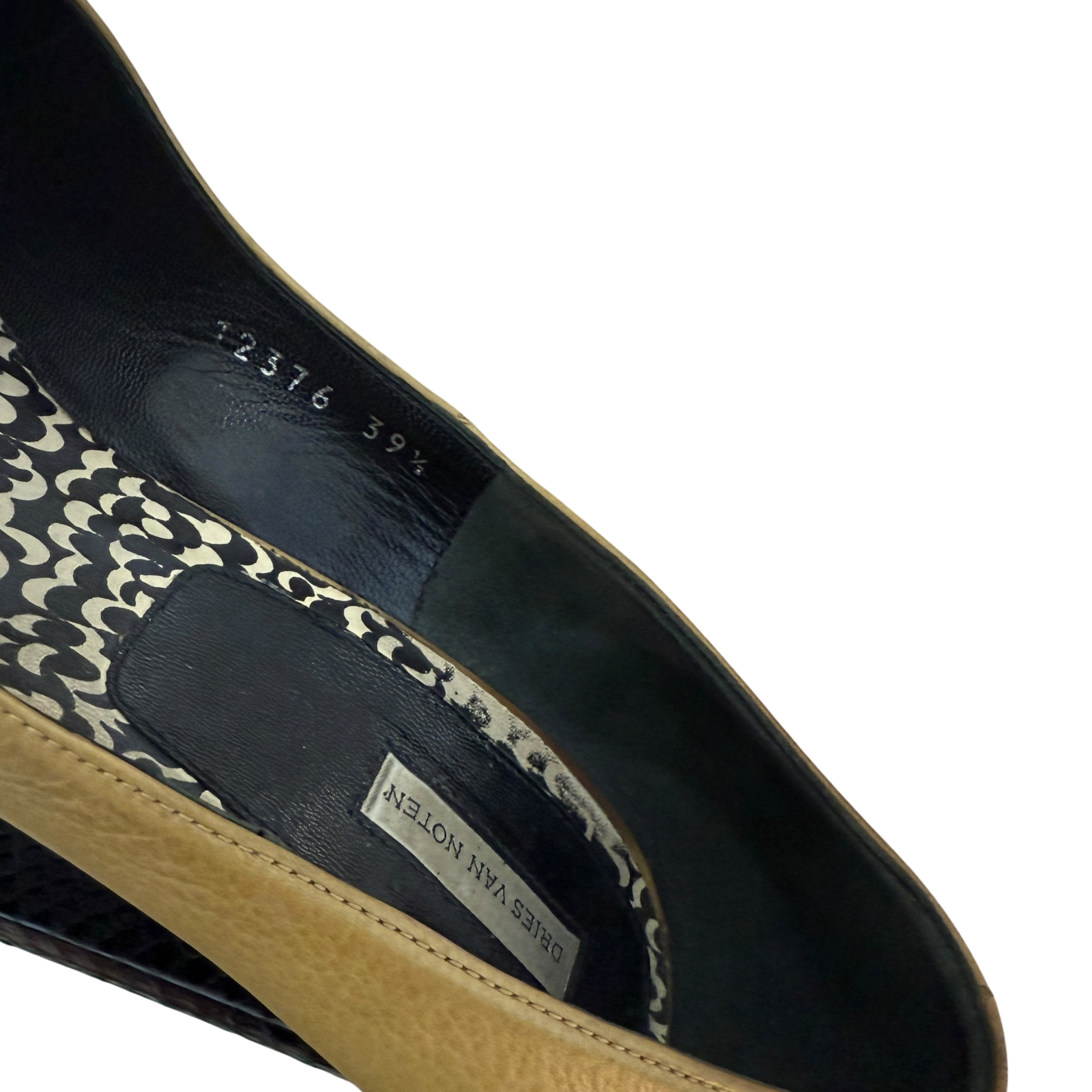 Dries Van Noten Exotic Leather Heels (Size EU39.5)
