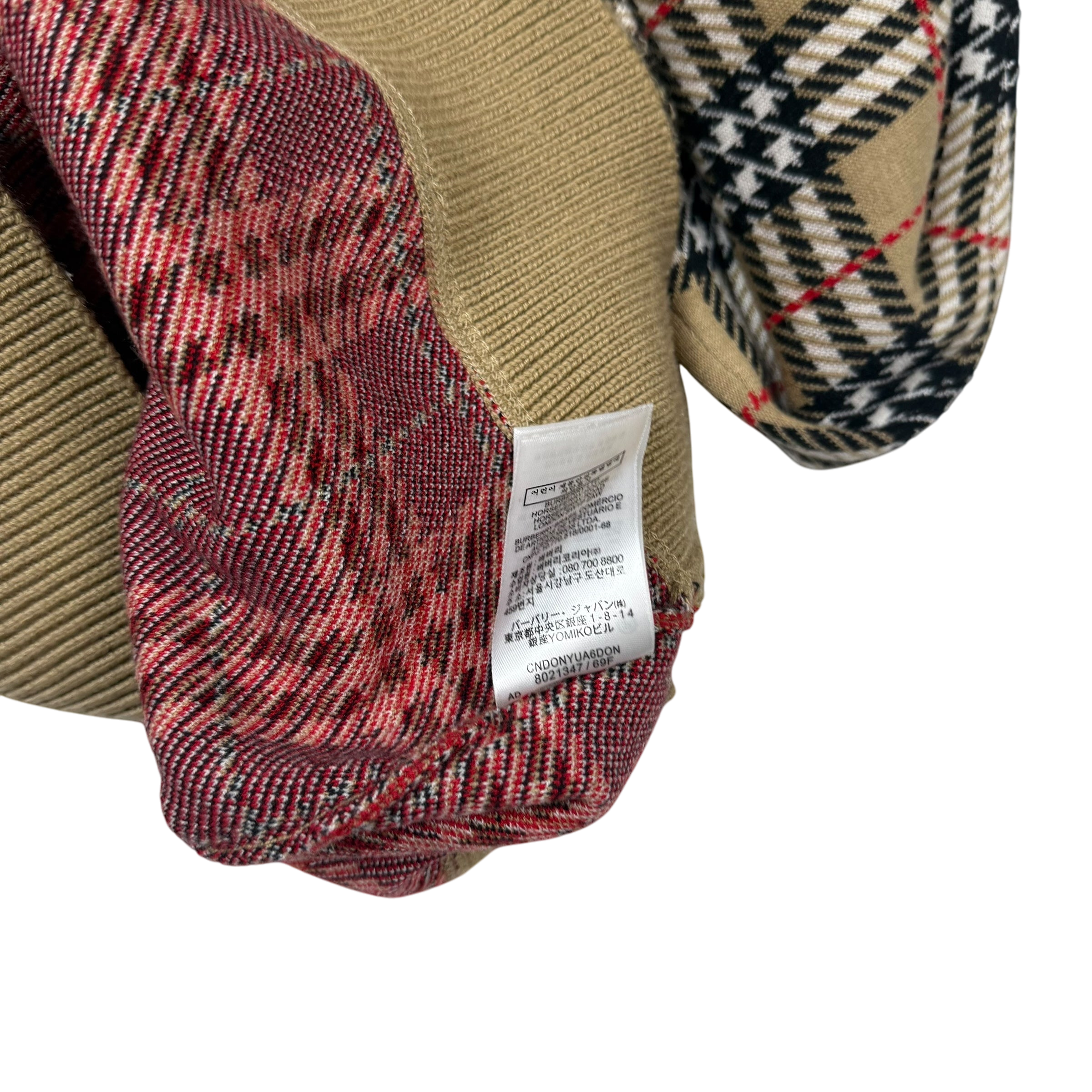 Burberry FW19 Nova Check Fletcher Sweatshirt Beige (Size L)