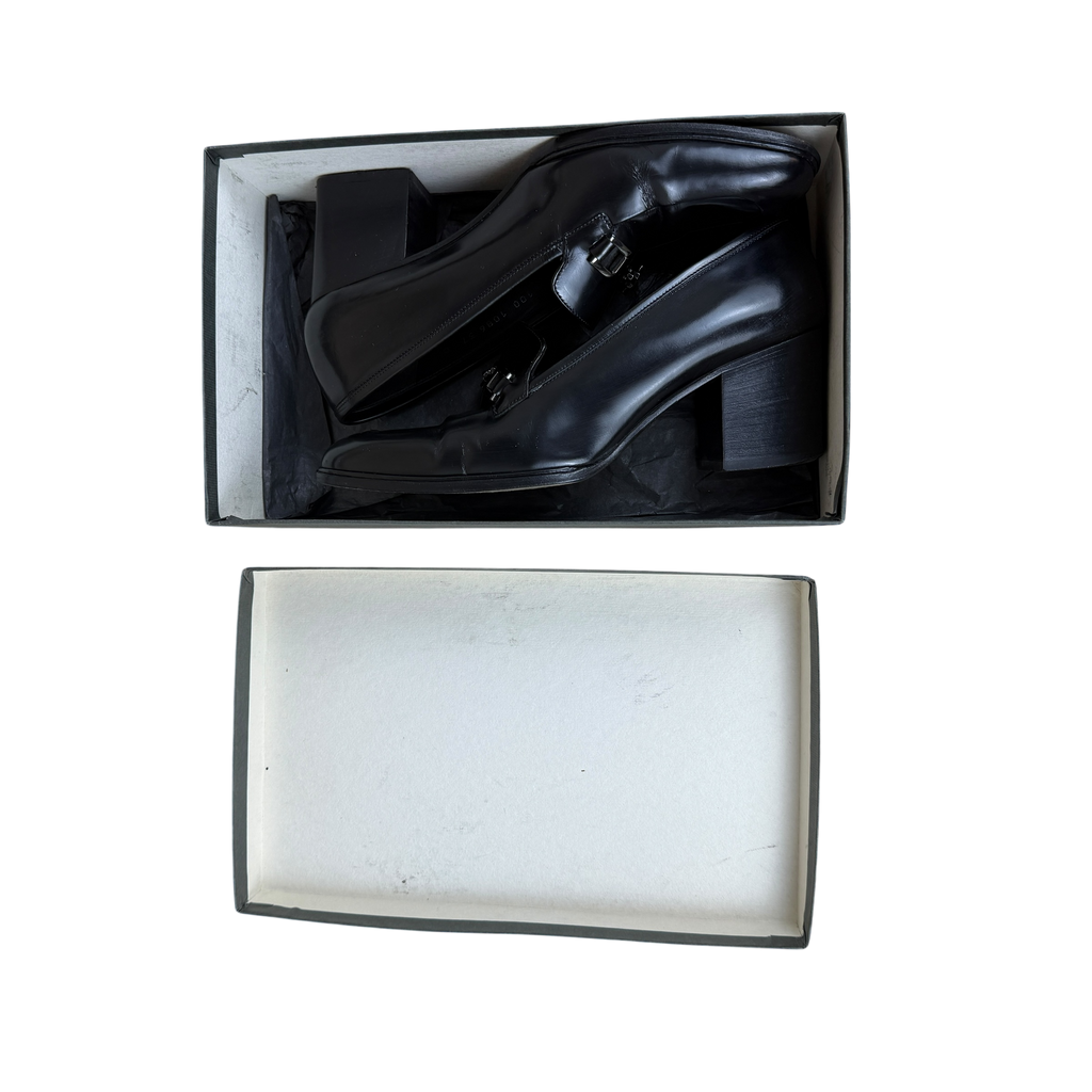 Gucci 90s Heeled Loafers Black (Size EU37)